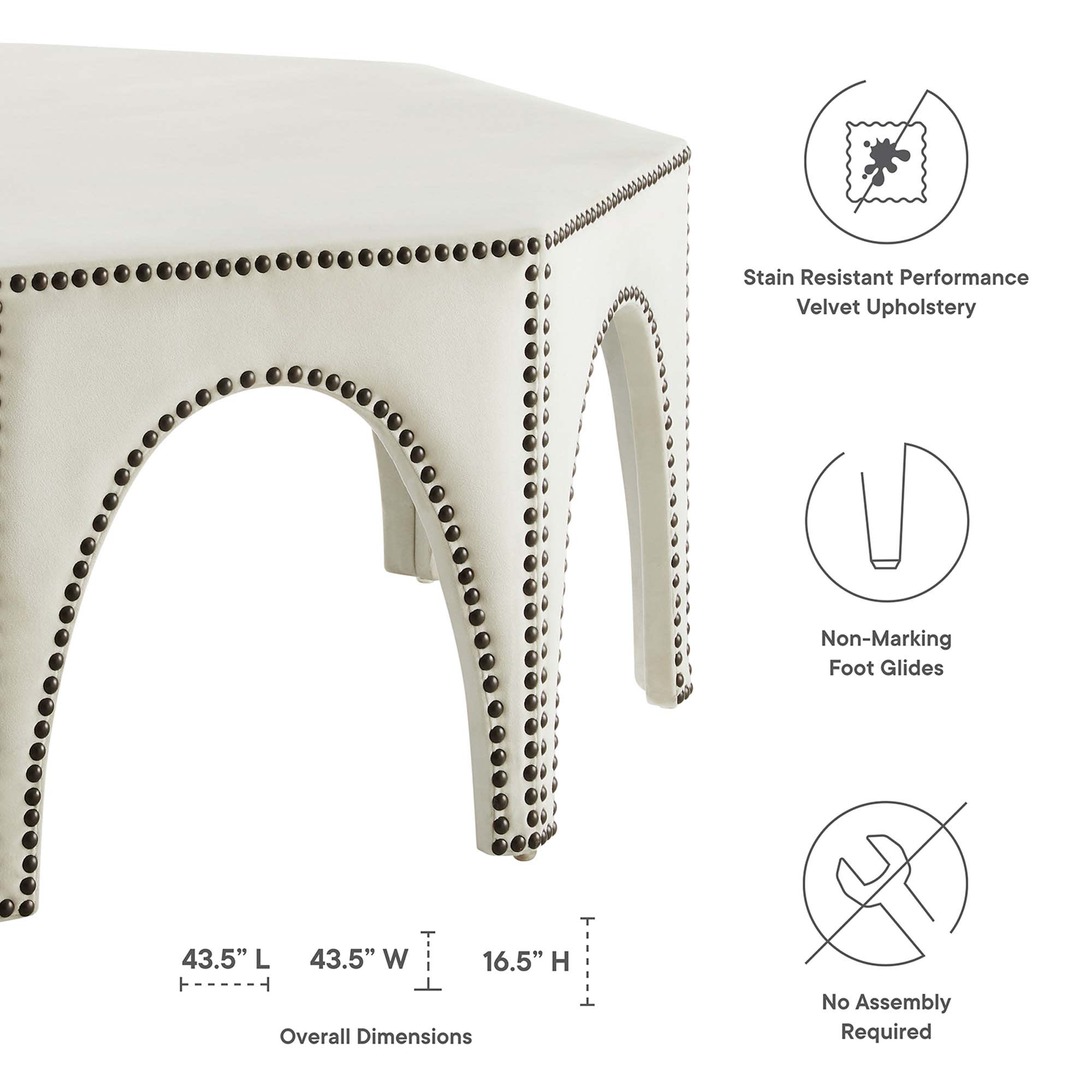 Modway EEI-5035-IVO Indoor-Ottomans - View #2