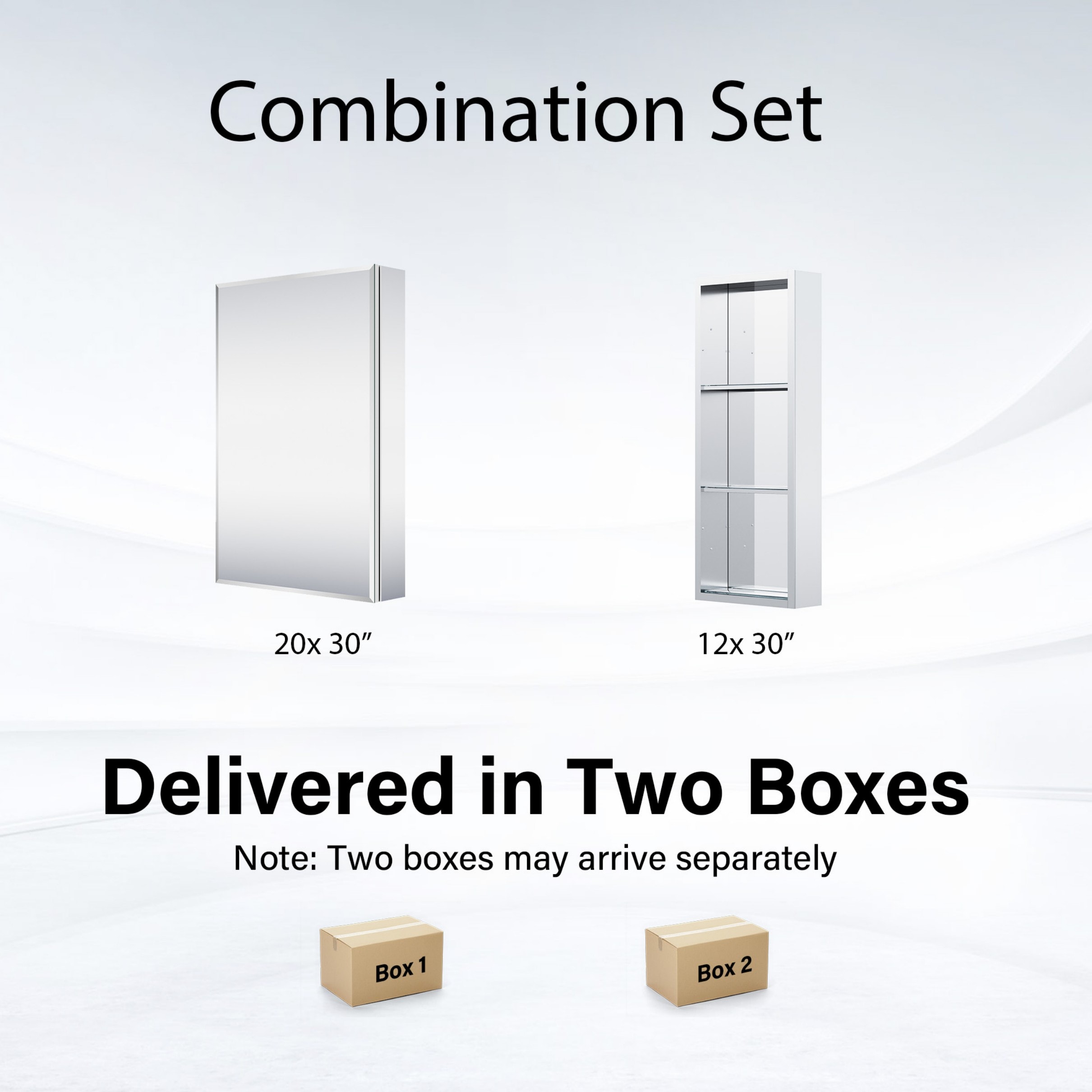 WELLFOR B20R1230MC Bathroom-Wall-Cabinets - View #10