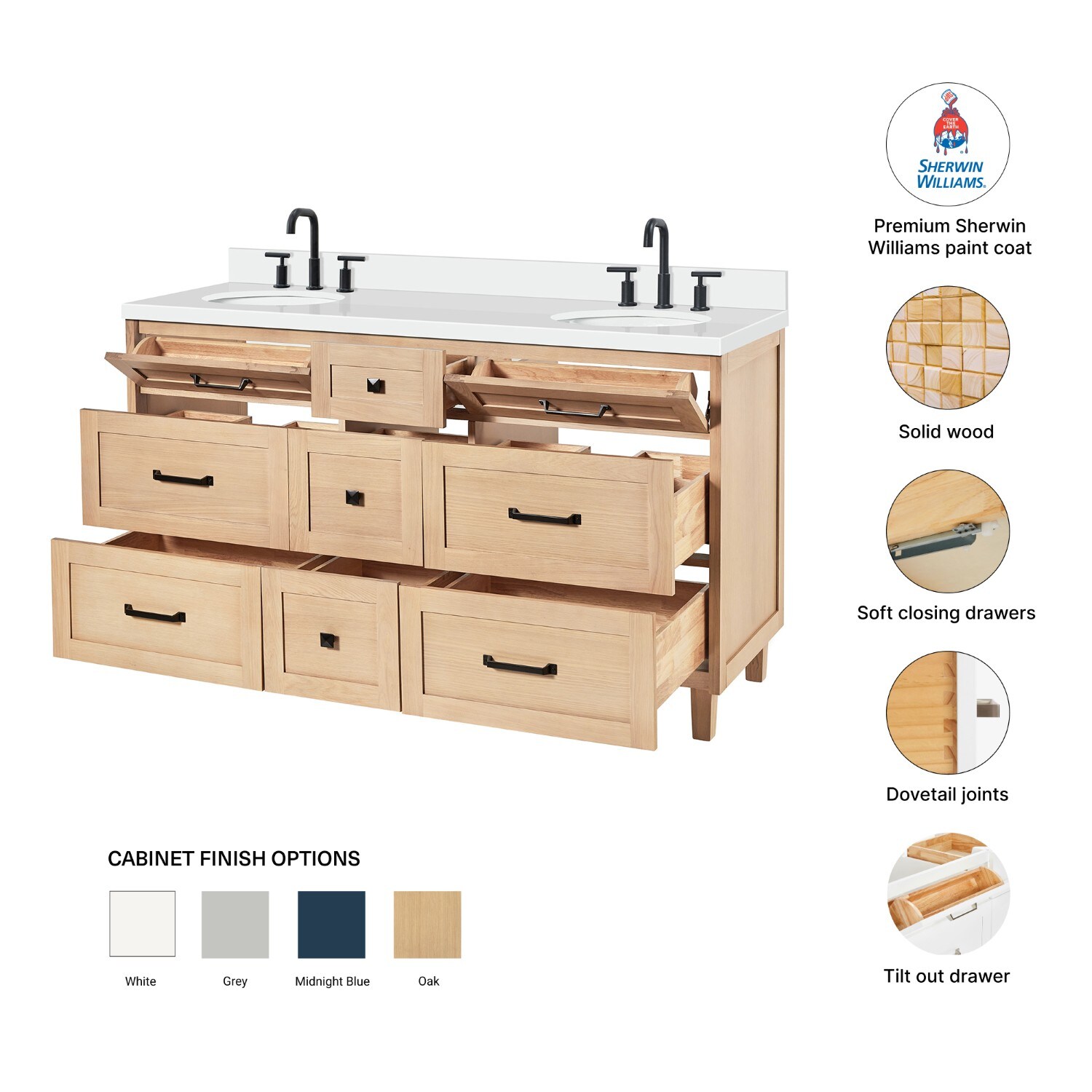 ARIEL B61DWQOVOWOA Bath-Vanity-Combo - View #5