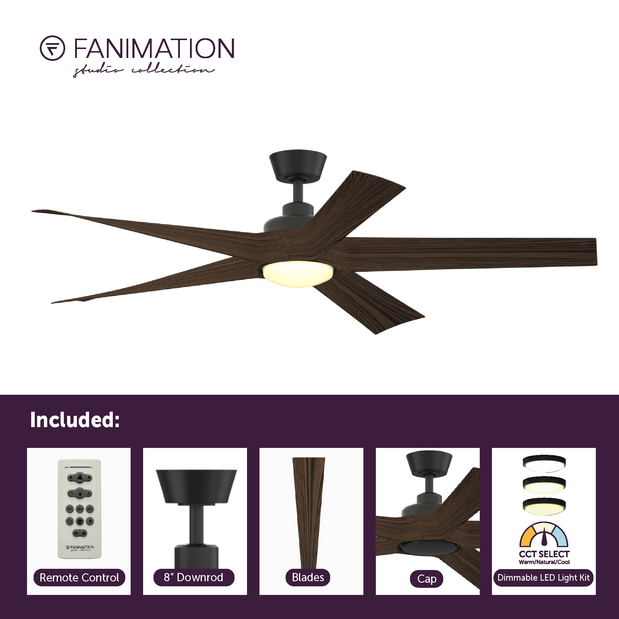 Fanimation Studio Collection LP7614LAZ Ceiling-Fans - View #7