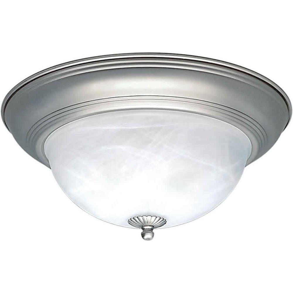  LW-FT510207 1-Light 14-in Brushed Nickel Flush Mount Light
