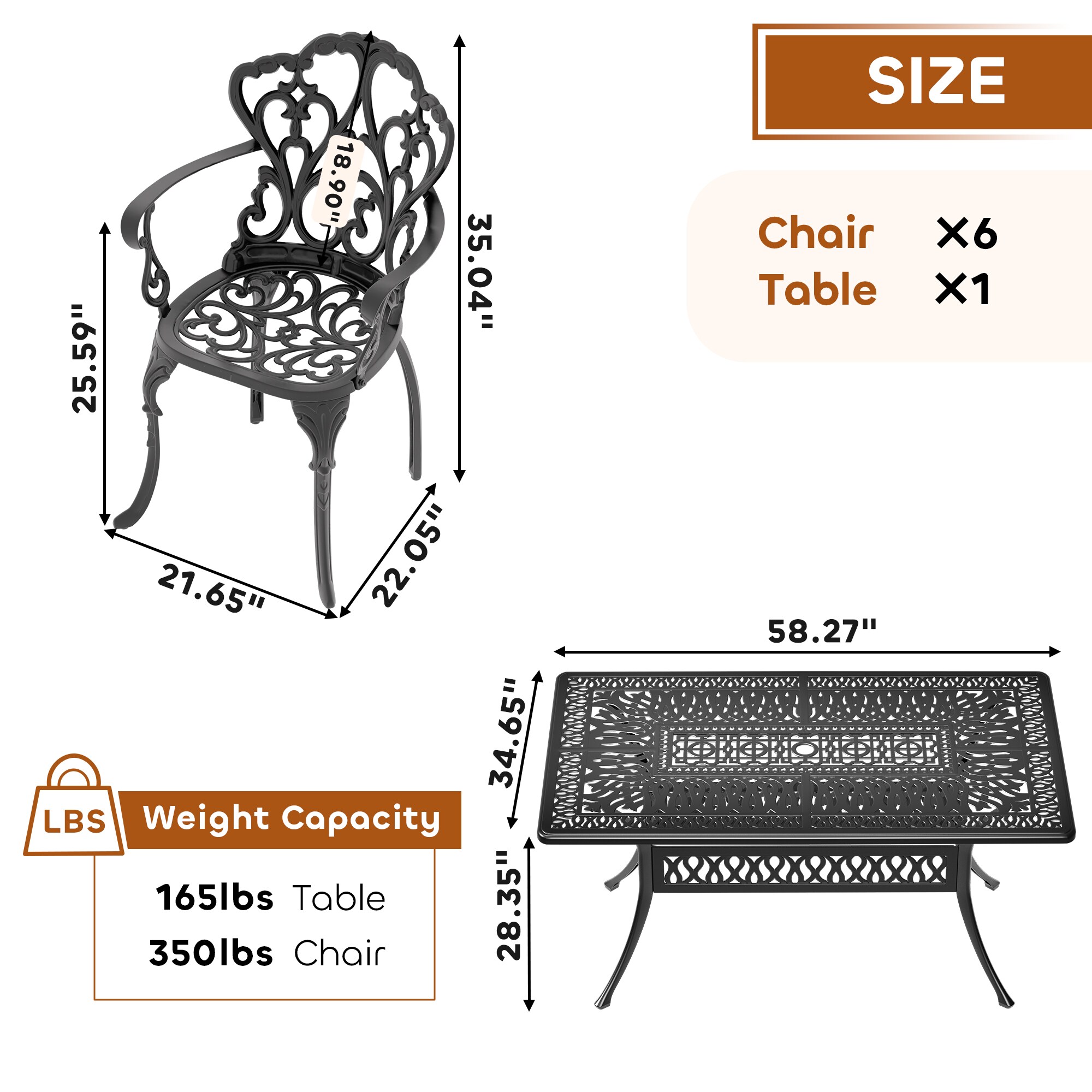 nicesure SLBK6047CZ6A1042RC Patio-Dining-Sets - View #8