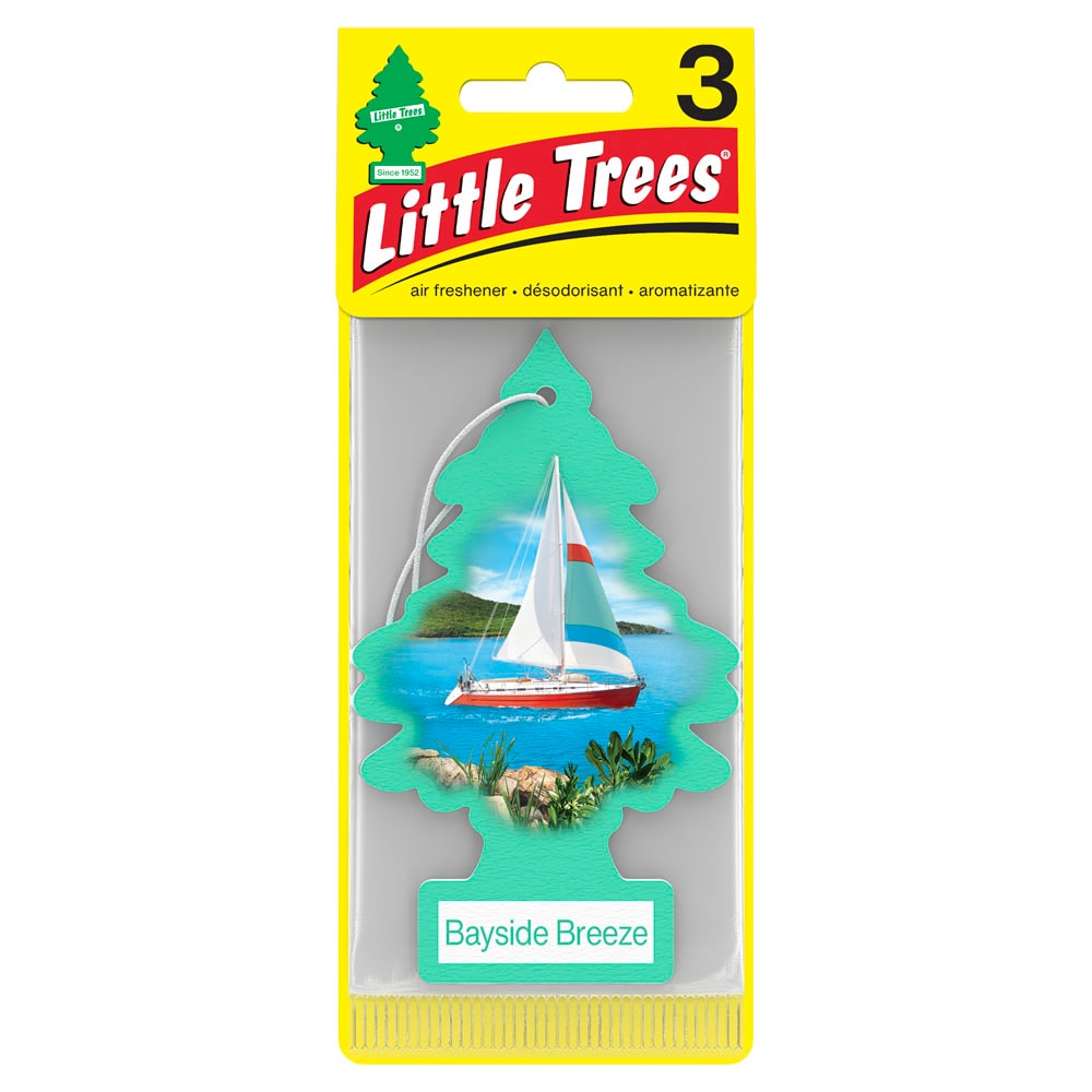 LITTLE TREES U3S-37121 3 Count Bayside Breeze Dispenser Air Freshener 3 -Pack