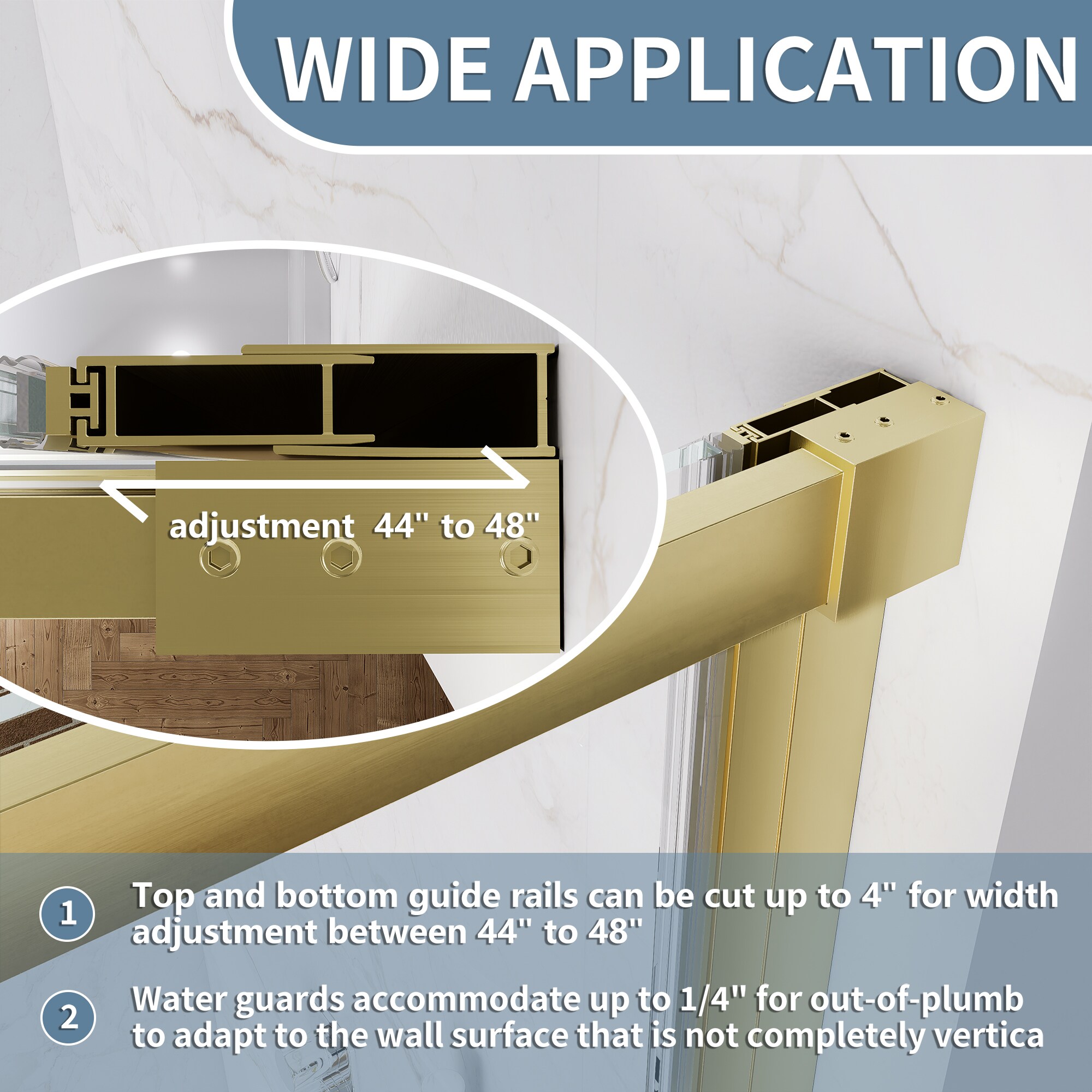 AAZJ JDEX-TF16MR3696 Shower-Doors - View #6