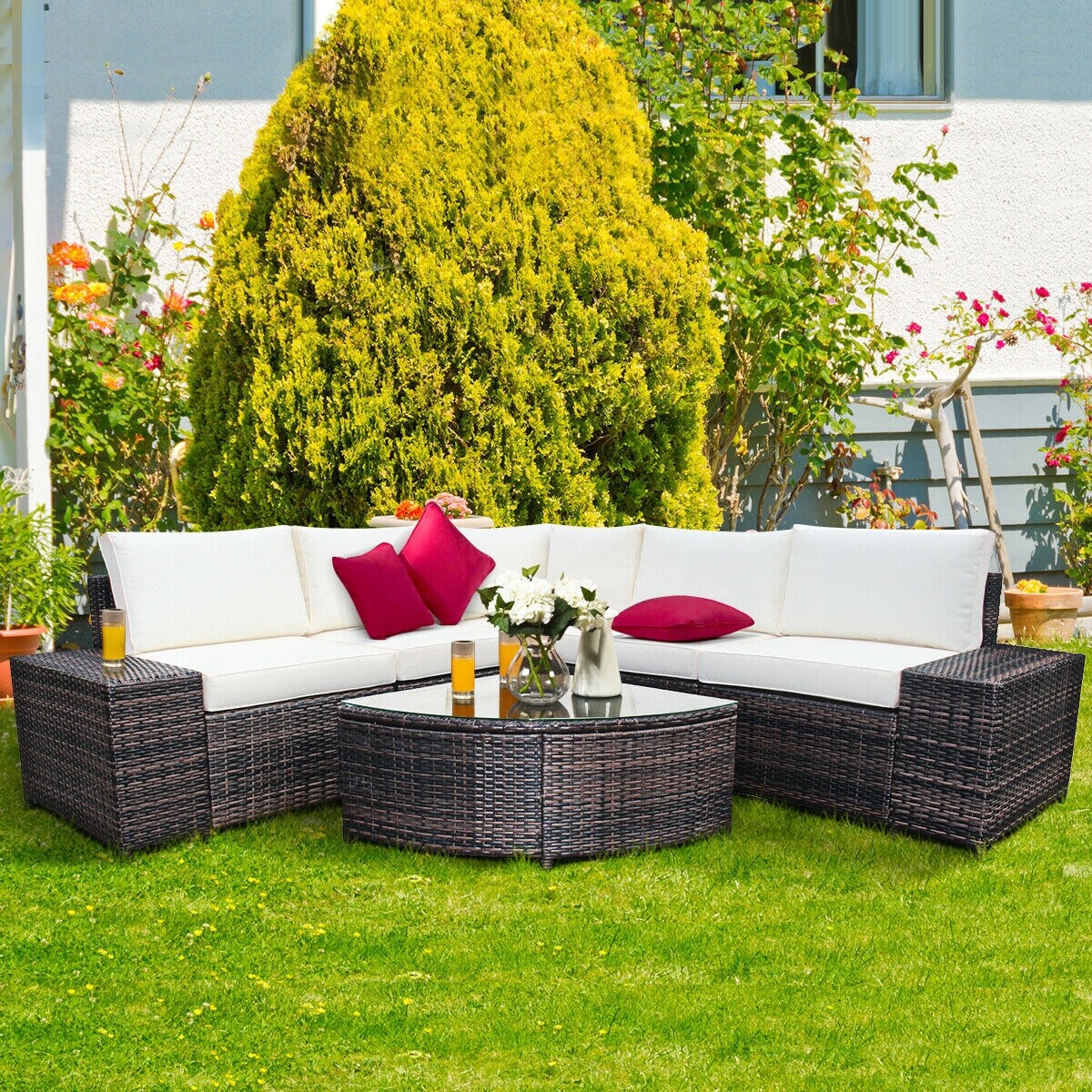Forclover HBV-HW664WH Patio-Sofas-Daybeds - View #4