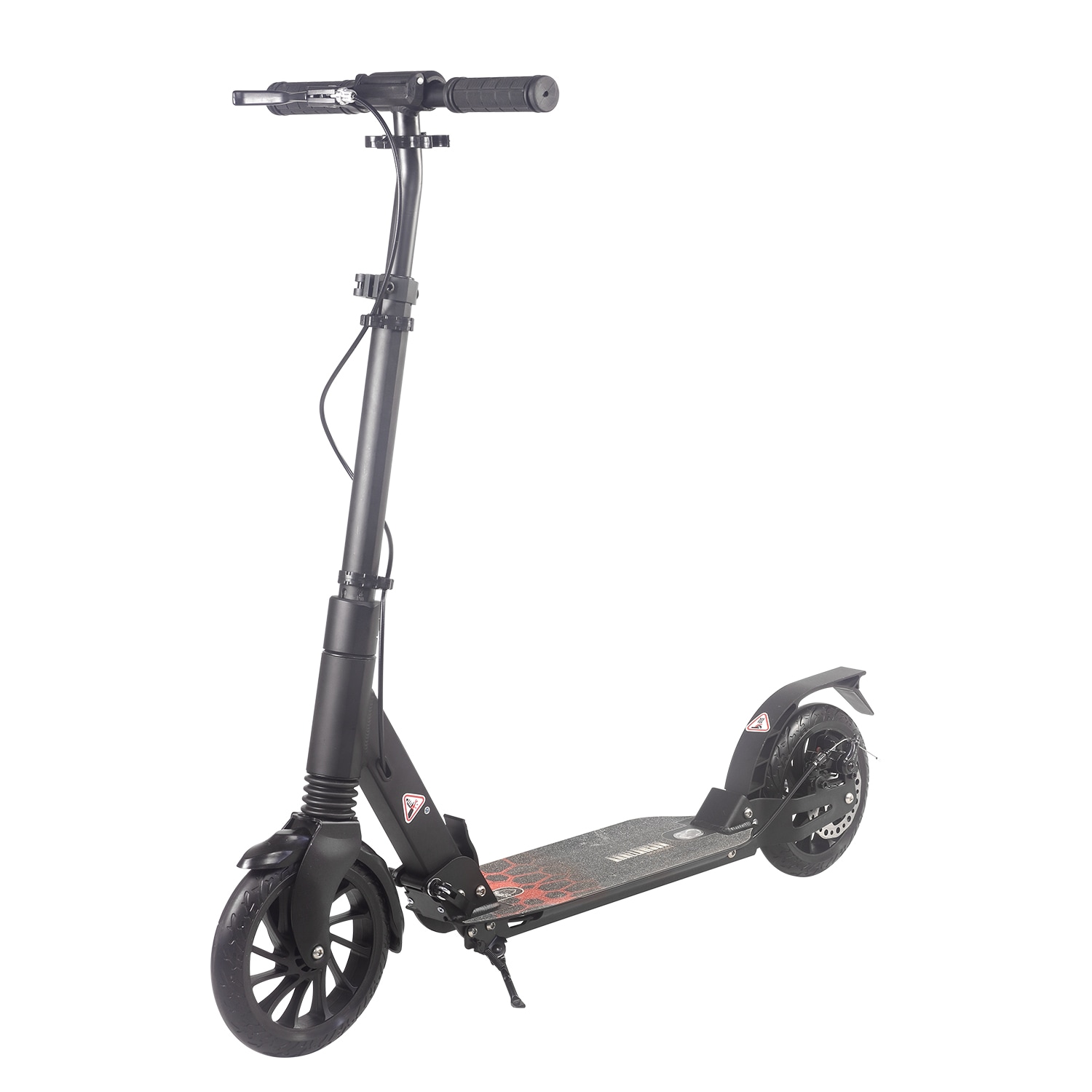 Runesay HBSCT04-02 Black Foldable Lightweight Kick Scooter For Ages 6+ Kid, Teens with Disc Brake and Foot Brake
