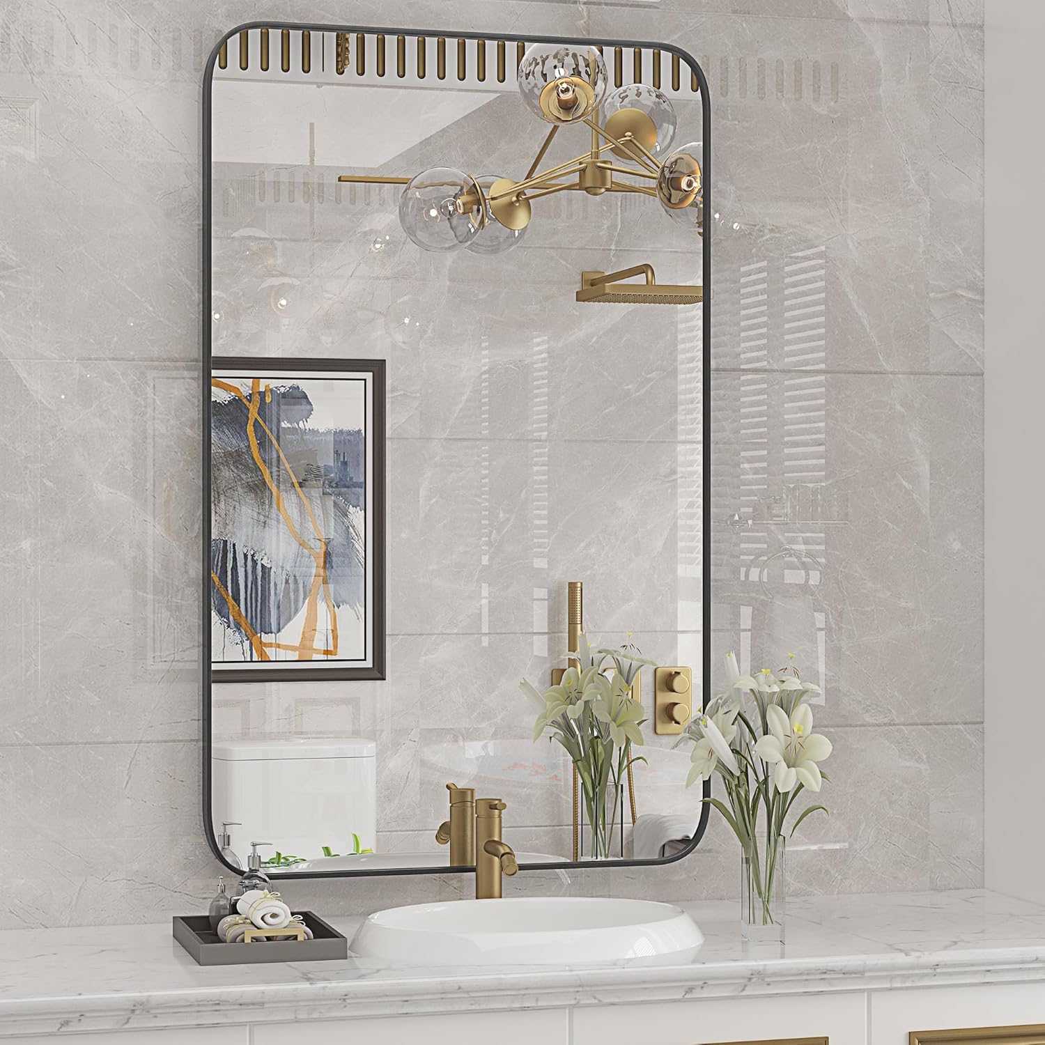 Qeetex LXL-PHO-0YNSNXB3 Framed-Bath-Mirrors - View #7
