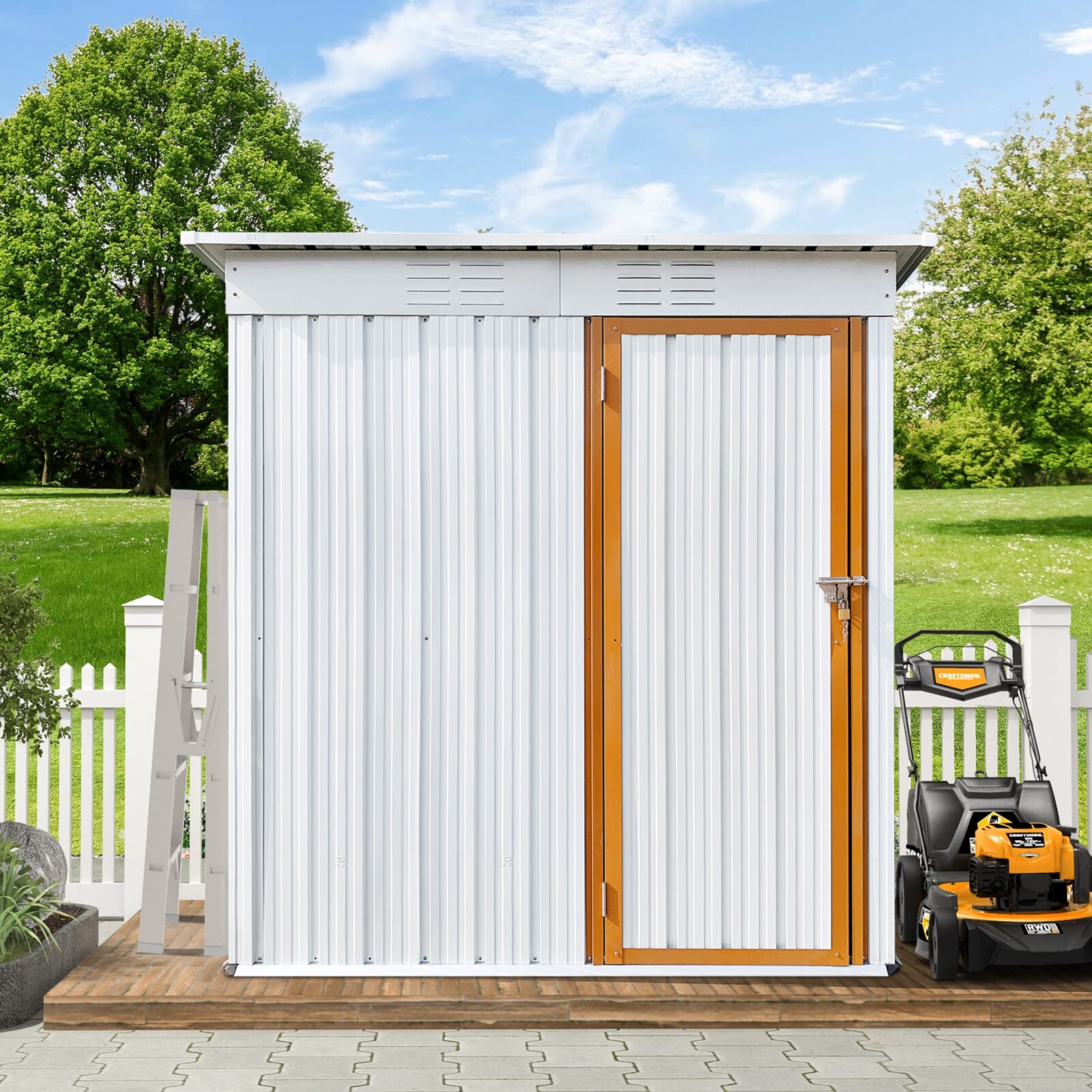 Flynama 2-ft x 5-ft Aluminum Storage Shed in the Metal Storage Sheds ...