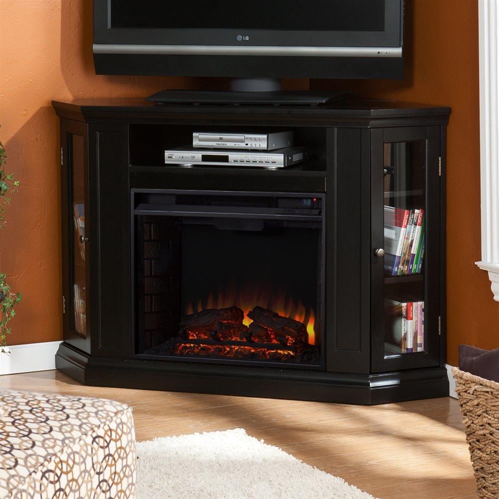 Boston Loft Furnishings 48-in W Black Fan-Forced Electric Fireplace ATG5139 Uae Electronic uaeelectronic.com