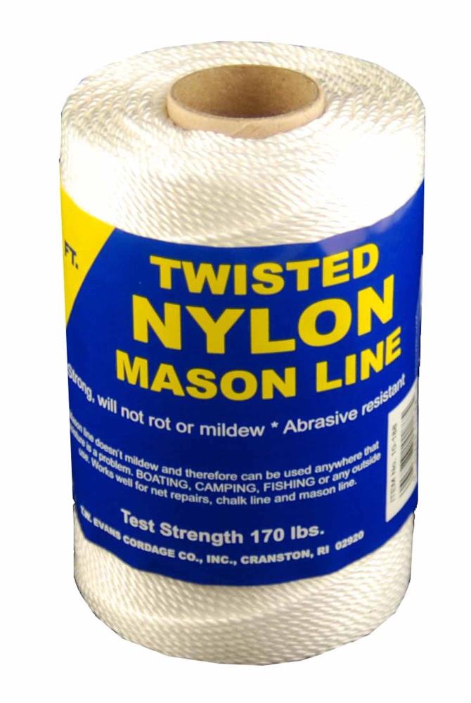 T.W. Evans Cordage 260-ft White Nylon Mason Line String in the