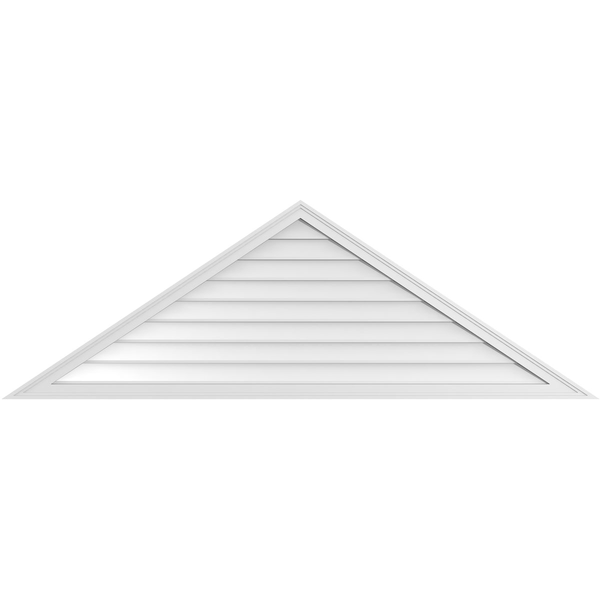 Ekena Millwork GVPTR80X2702SN 80-Inches x 26.625-Inches Off-white Triangle PVC Gable Louver Vent