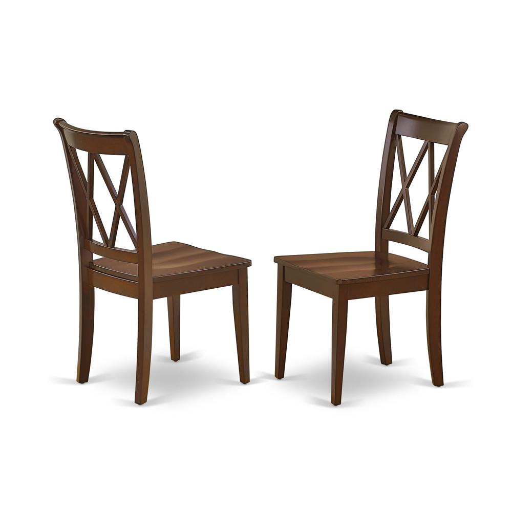 East West Furniture NDCL5-MAH-W Dining-Sets - View #3