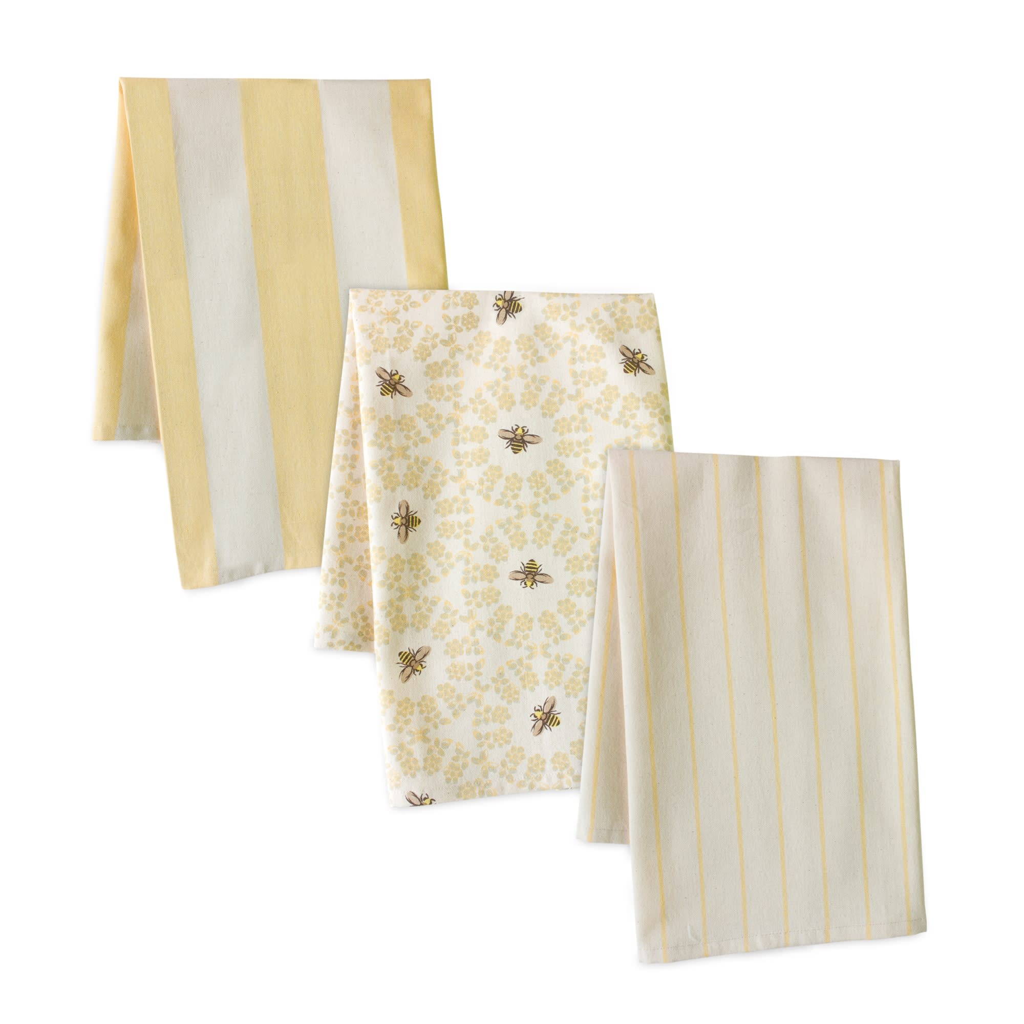 Melrose International 85146DS Tea Towel Set of 3 20 x 28 Cotton