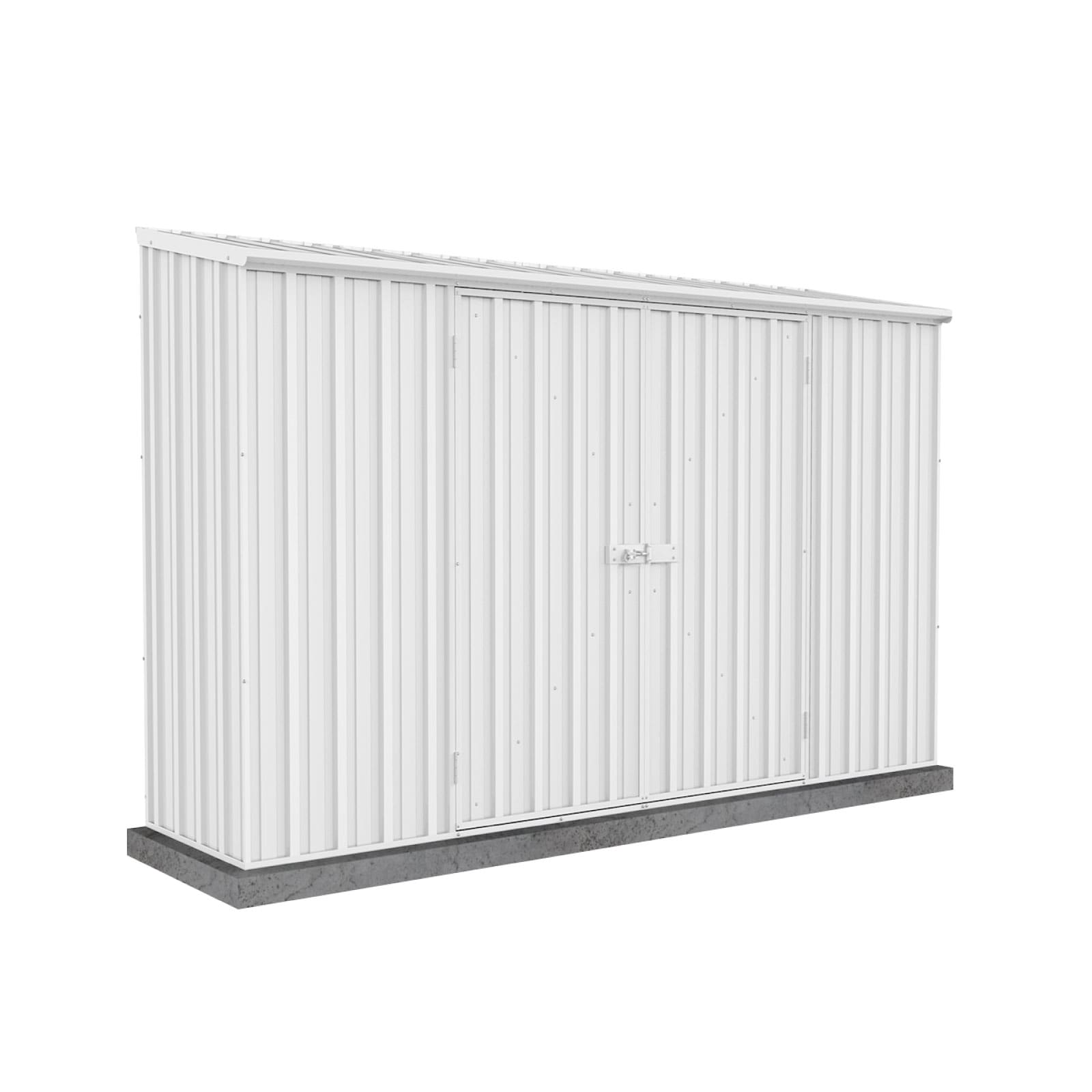ABSCO AB1112 10-ft x 2.5-ft Galvanized steel Storage Shed