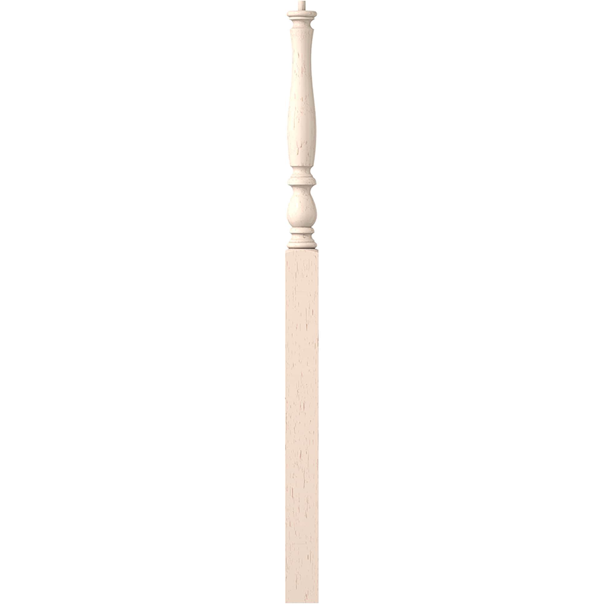 L.J. Smith Stair Systems LJP-3915-BR 3.25-in x 58-in Unfinished Birch Intermediate Stair Newel Post