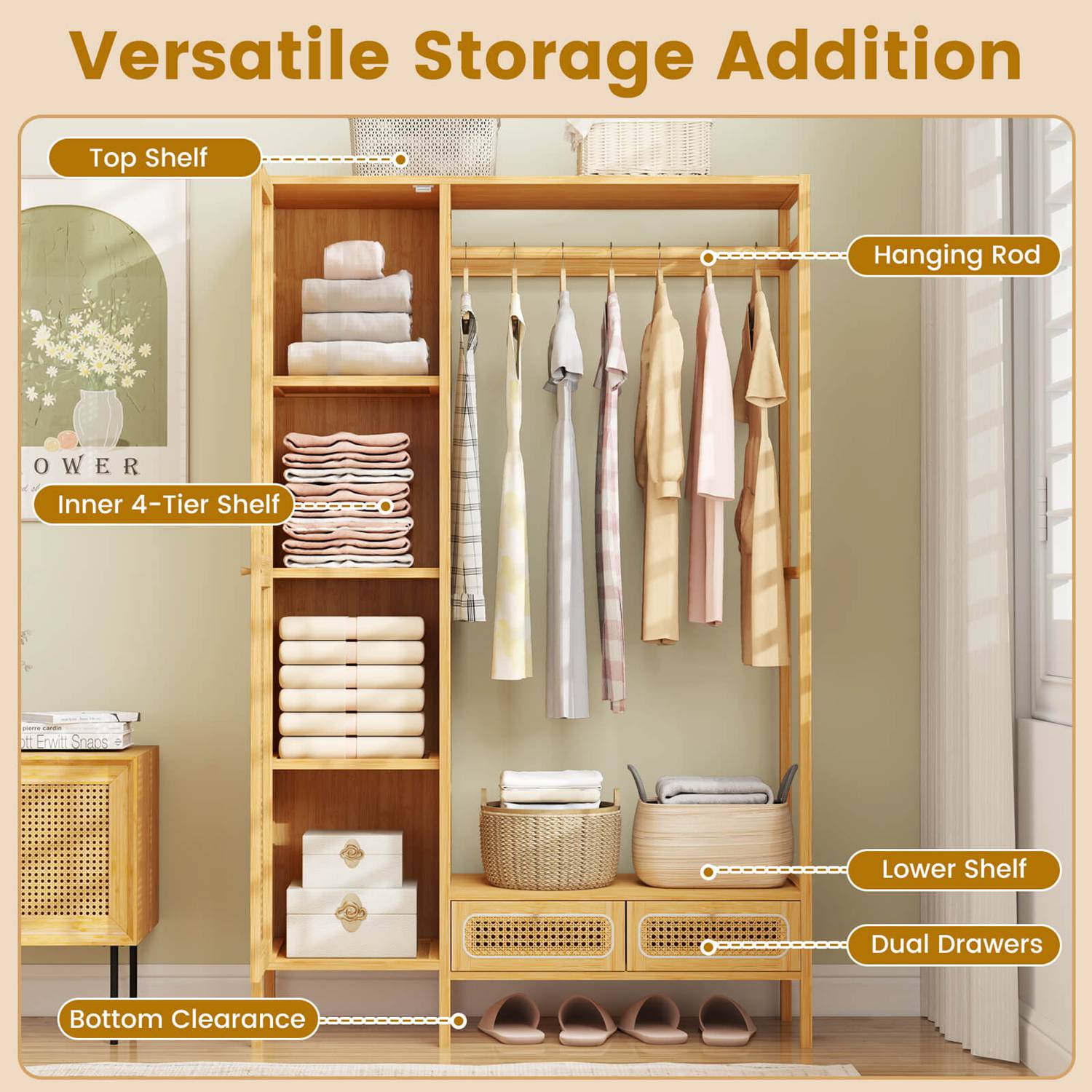 Costway CSHY003987 Coatrack-Stands-Pedestals - View #7