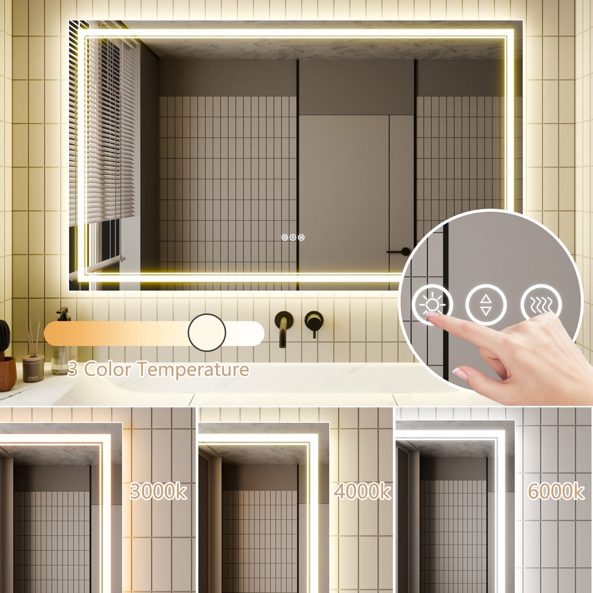 AAZJ JDEX-TF14MR3660 Framed-Bath-Mirrors - View #8