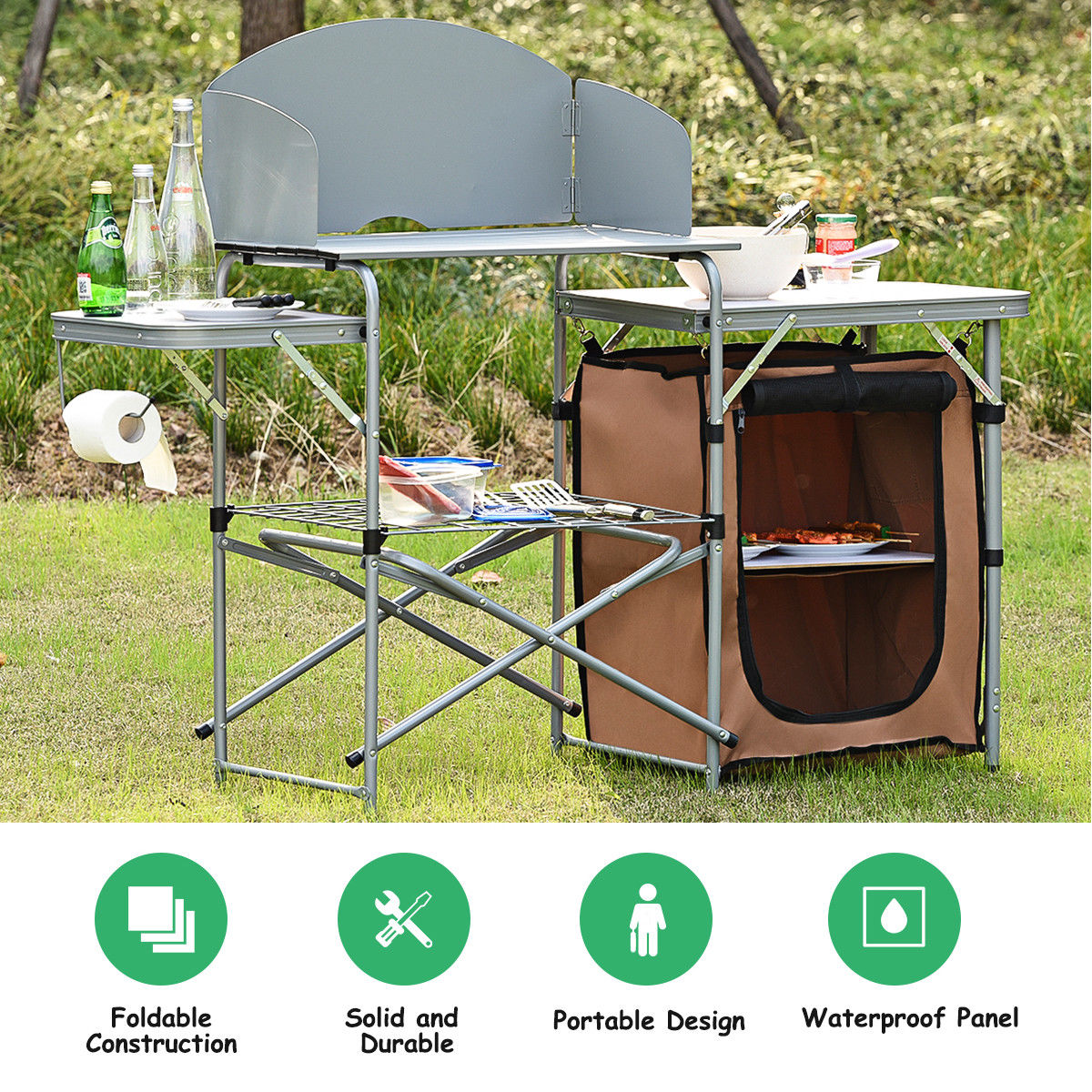 Costway CSHY005449 Grill-Carts-Grill-Stands - View #2