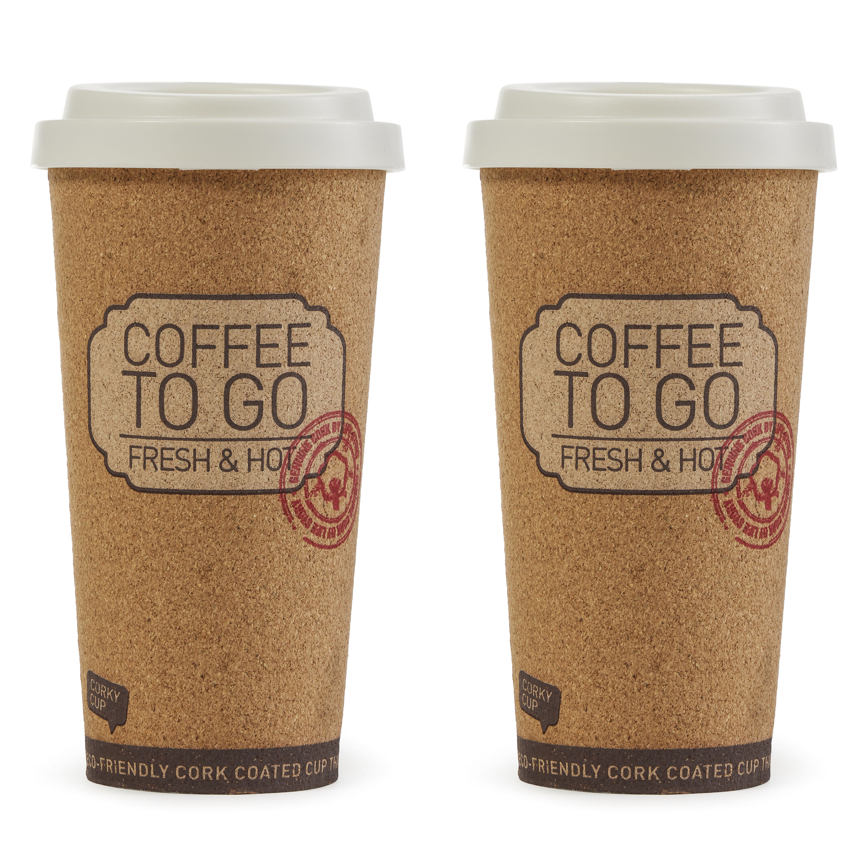 Life Story 77709 2 -fl oz Plastic Insulated Travel mug - Brown 2 -Pack