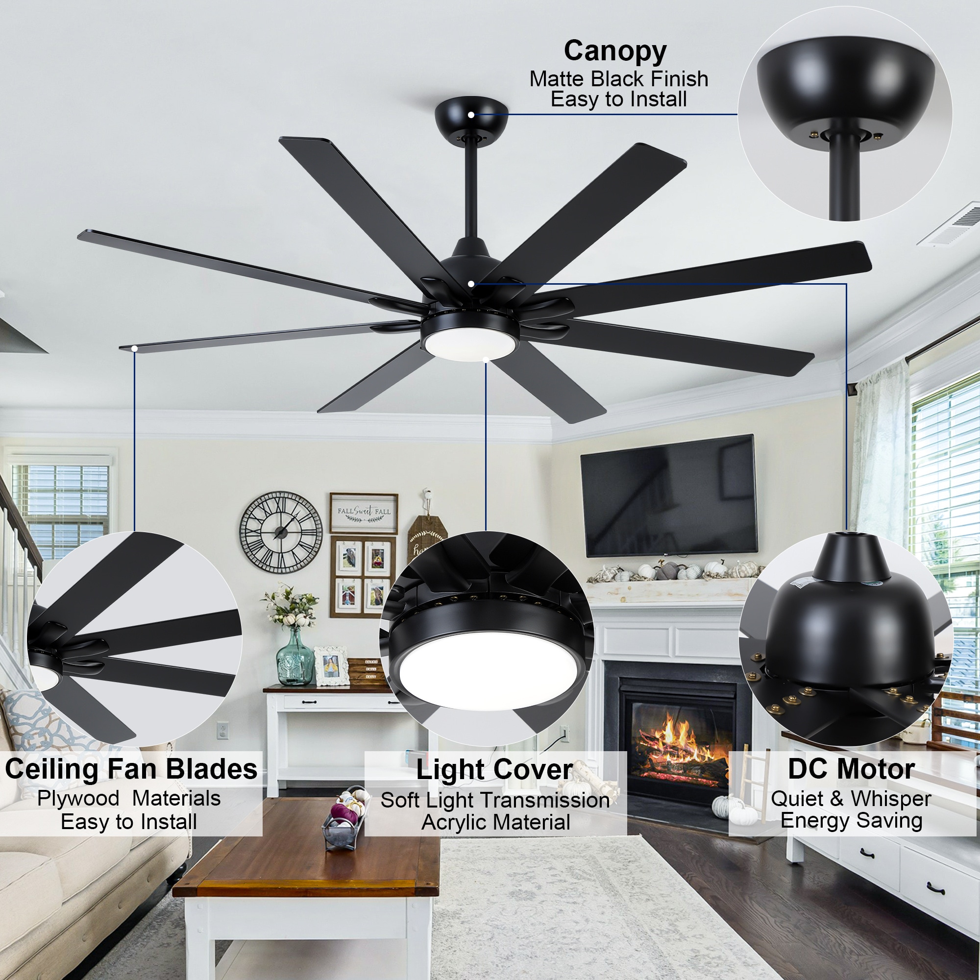 BABOOM BOM-367P182-OR Ceiling-Fans - View #7