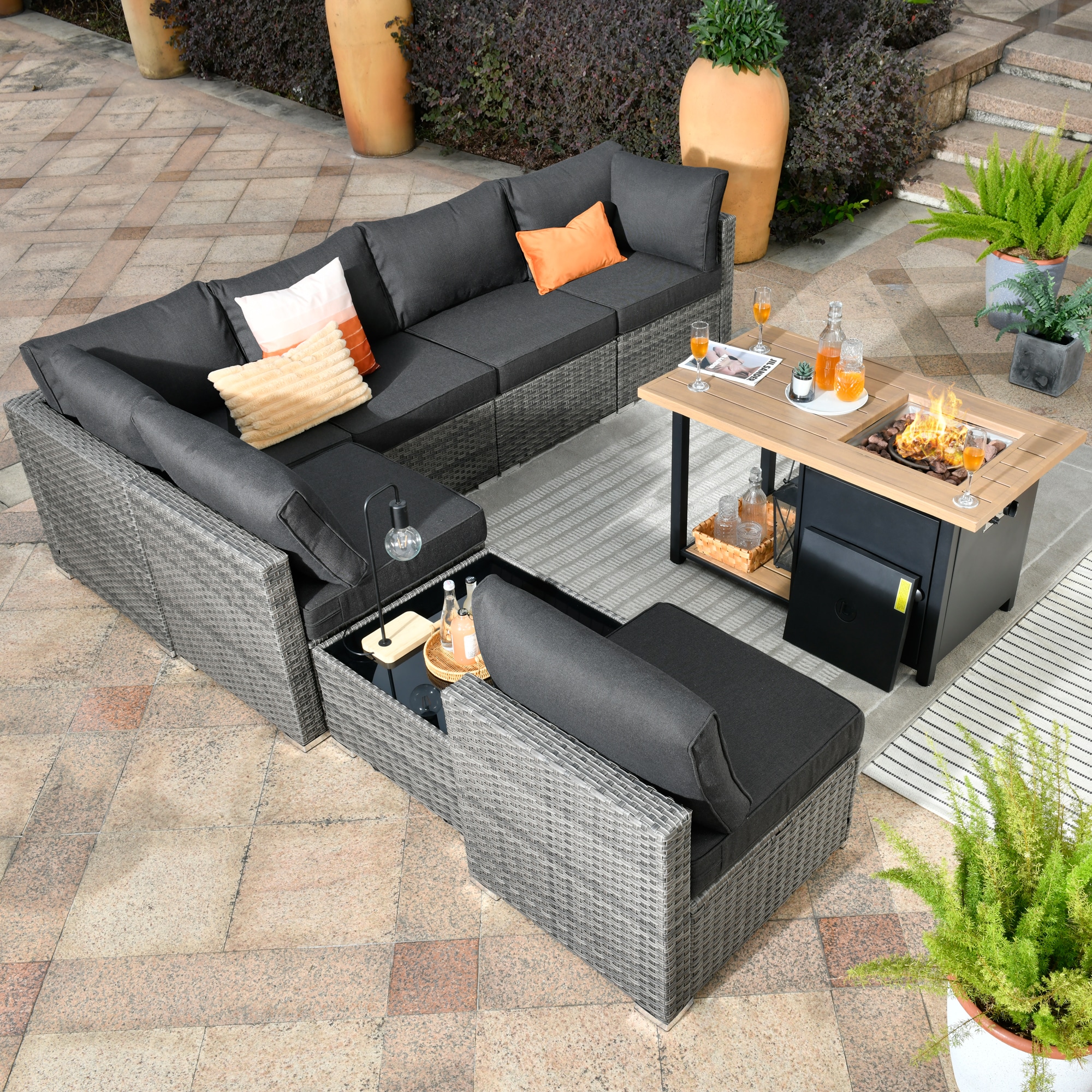XIZZI XIHOPS104-DFP Patio-Conversation-Sets - View #2