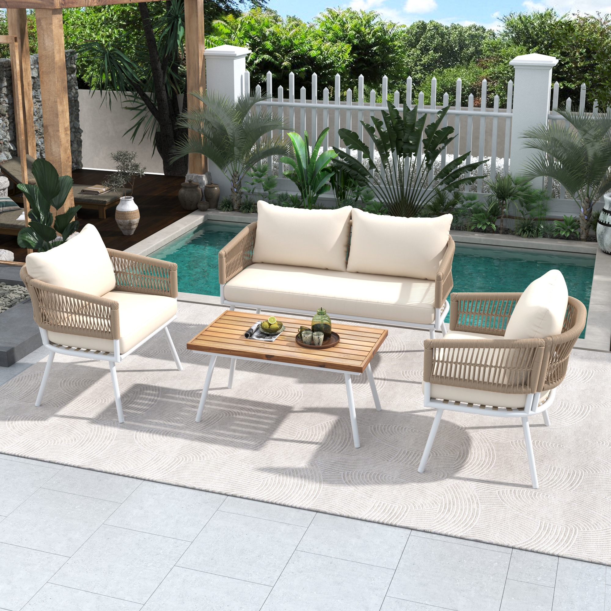 AHIOU HOME ZAAHG-0004AAZSF Patio-Conversation-Sets - View #2