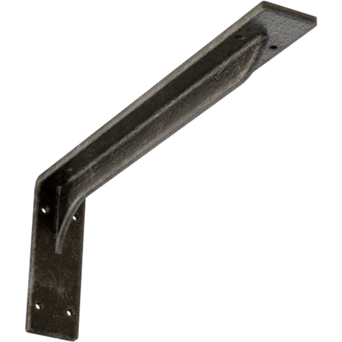 Ekena Millwork BKTM02X16X06EBAWS Embrey 16-in x 2-in x 6.5-in Gray Steel Countertop support bracket