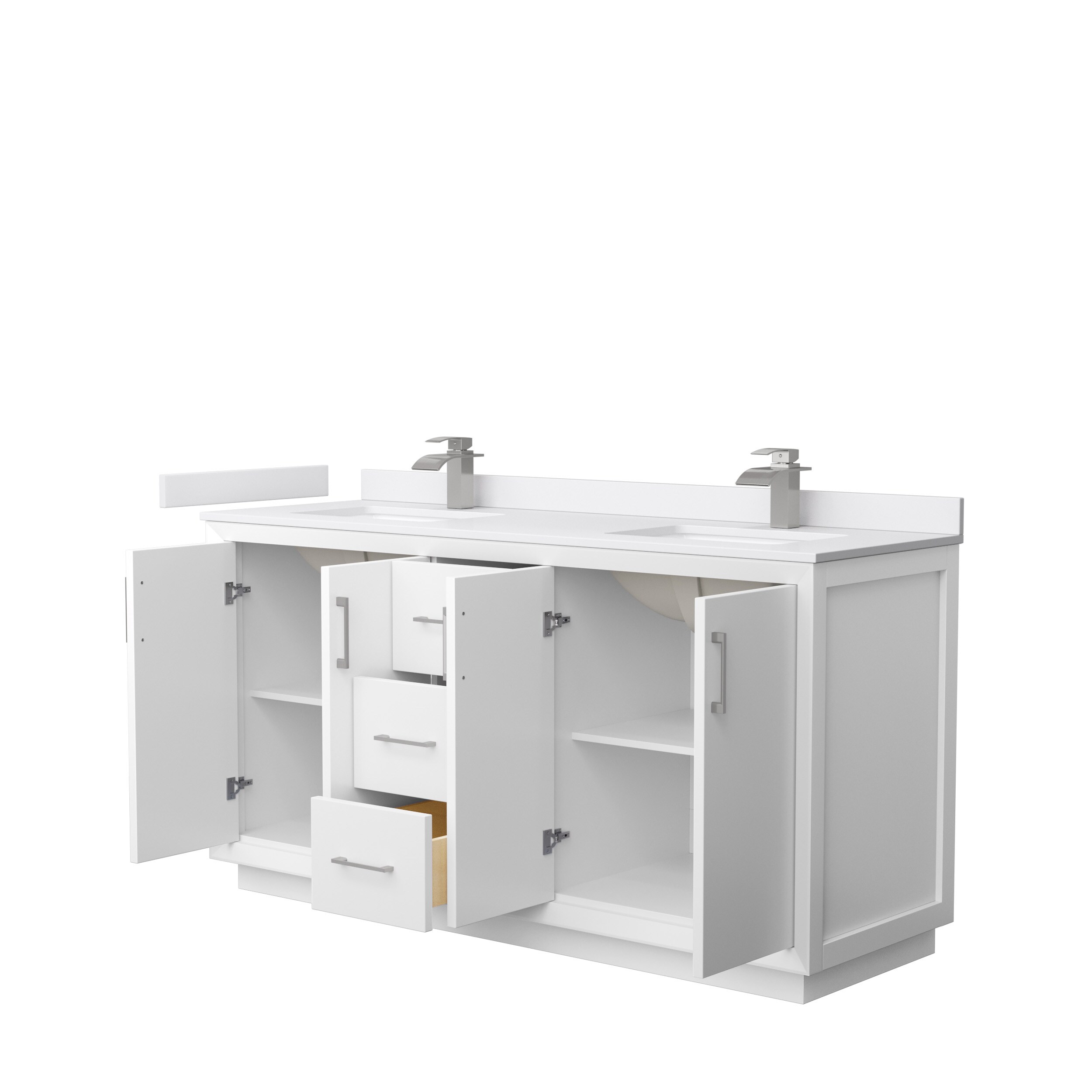 Wyndham Collection WCF414166DWHWCUNSMXX Bath-Vanity-Combo - View #2