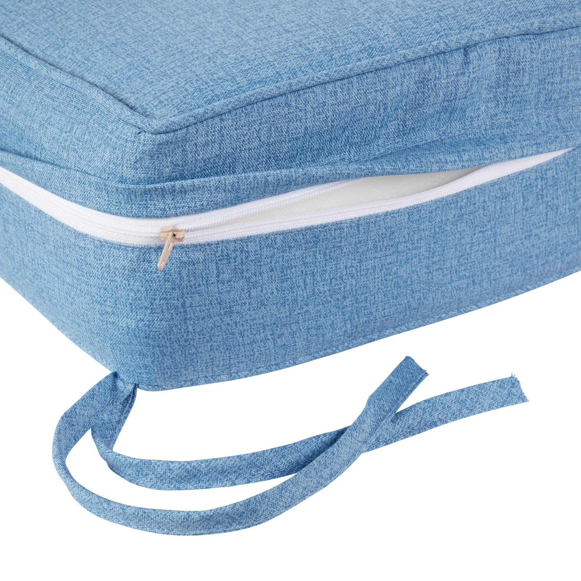 Greendale Home Fashions 25-in x 25-in 2-Piece Denim Deep Seat Patio ...