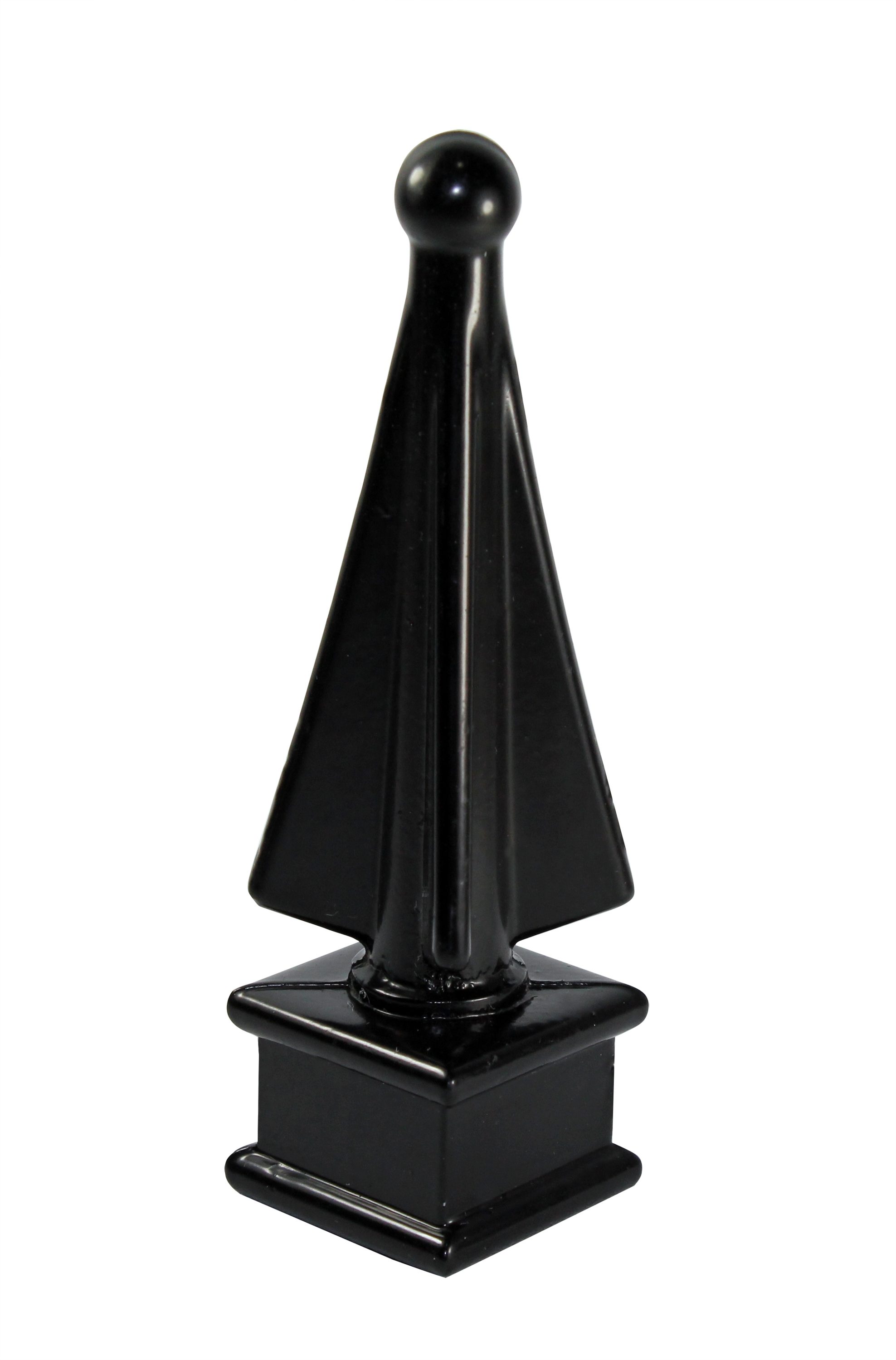 1-in W x 4-in L Powder-coated Picket Finial- Fits Common Post Measurement: 3/4-in x 3/4-in