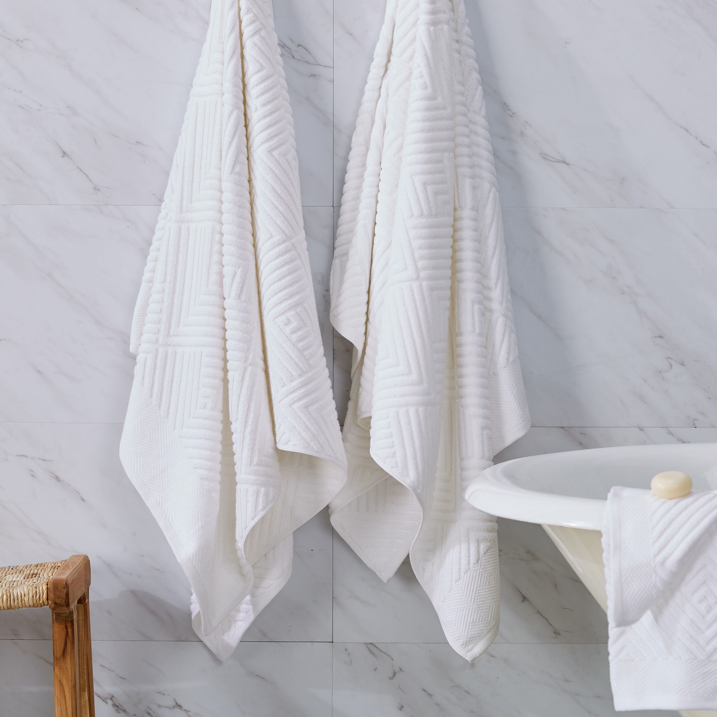 NY Loft 6-Piece Perfectly Pale Cotton Quick Dry Bath Towel Set (Brooklyn)  at