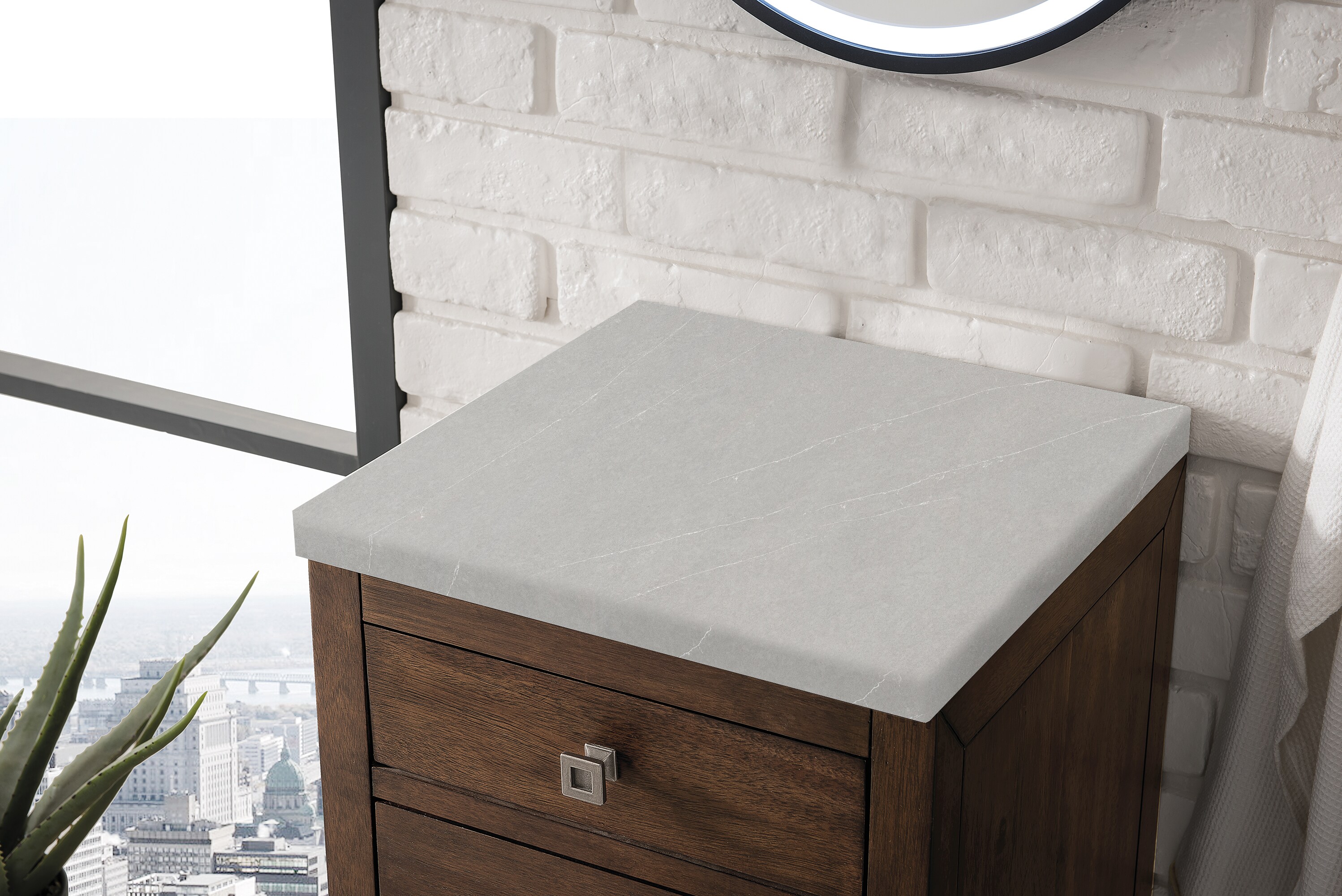 James Martin Vanities E645-B15L-MCA-3ESR Bathroom-Wall-Cabinets - View #2