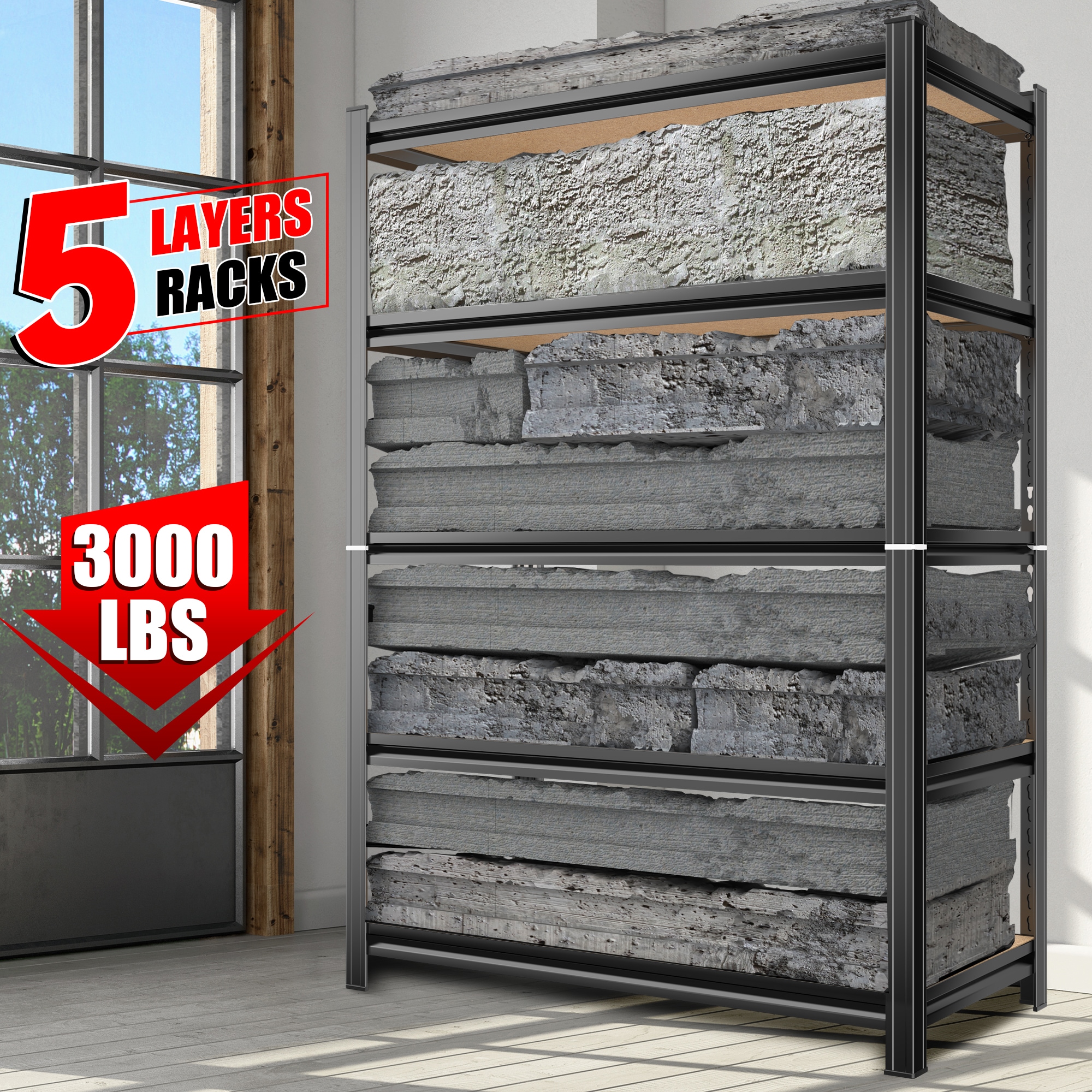 LOVMOR SF-L-W1831P271469 Free-Standing-Shelving - View #3