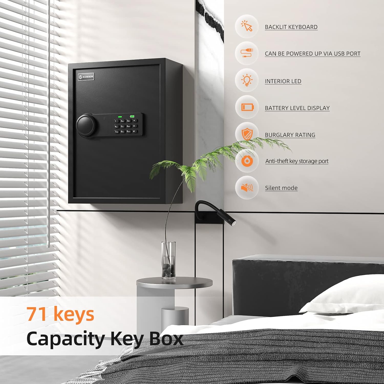 XDeer B0B9MJH5LP Gun-Safes - View #3