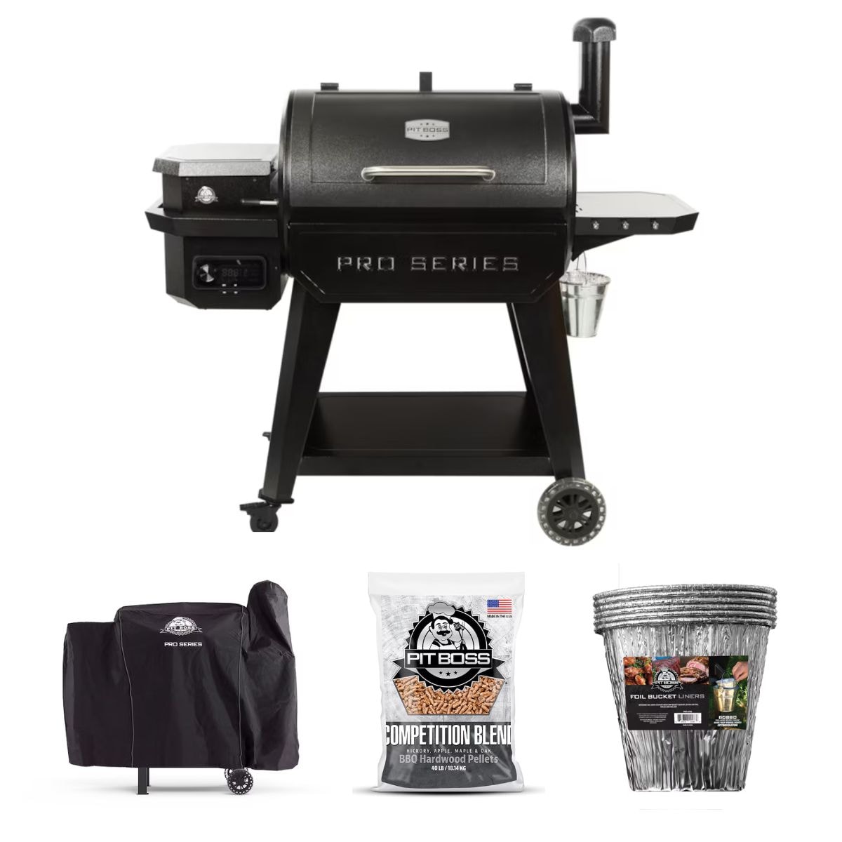 Pit Boss Pro Series 850 Sq in. Pellet Grill with Pit Boss Grill Cover Grilling Accessories