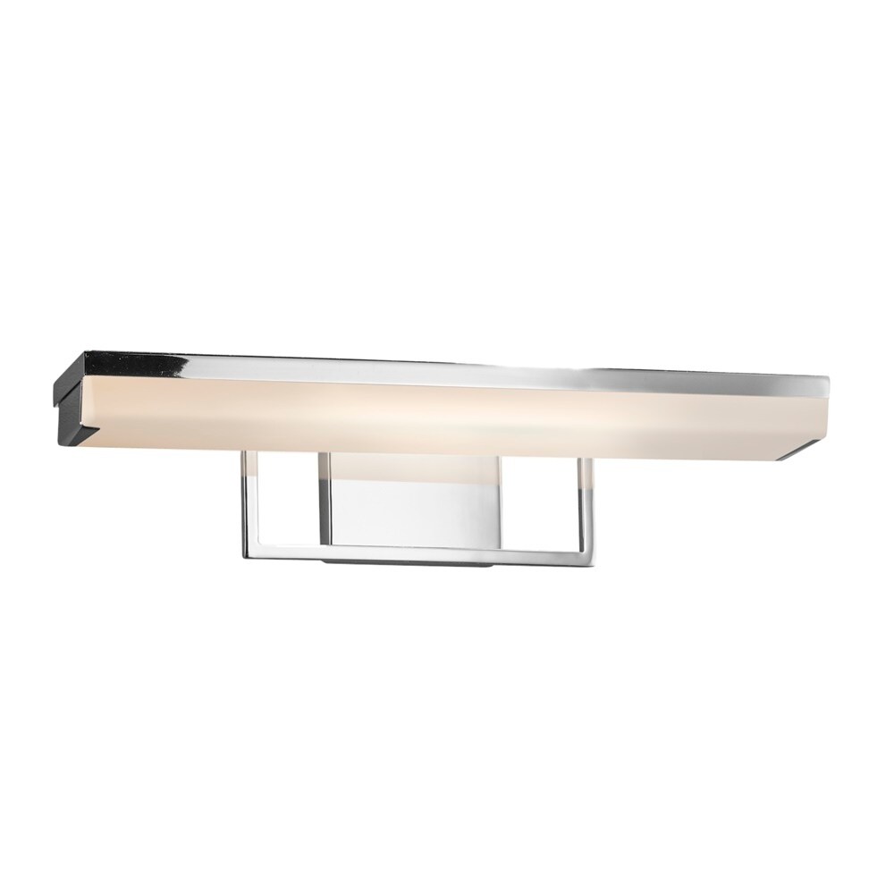 Justice Design Group FSN-9071-OPAL-CROM Fusion- Elevate Family 20-in 1-Light Polished Chrome LED Modern/Contemporary Vanity Light