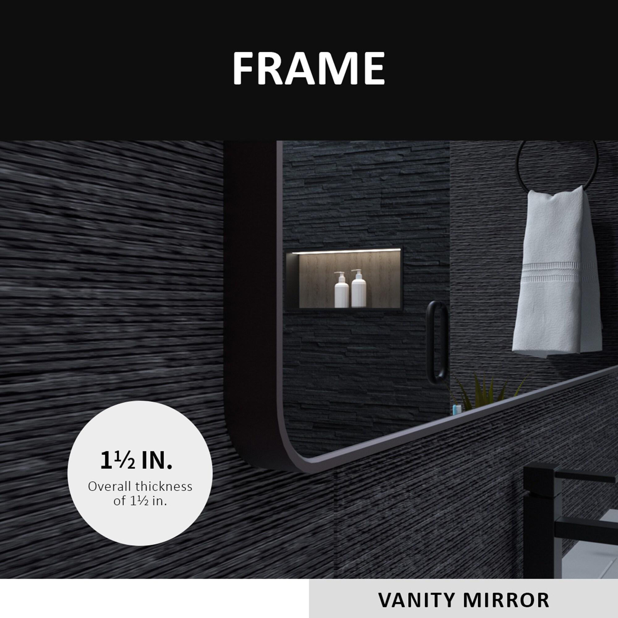 ExBrite FUBM2436ORB Framed-Bath-Mirrors - View #4