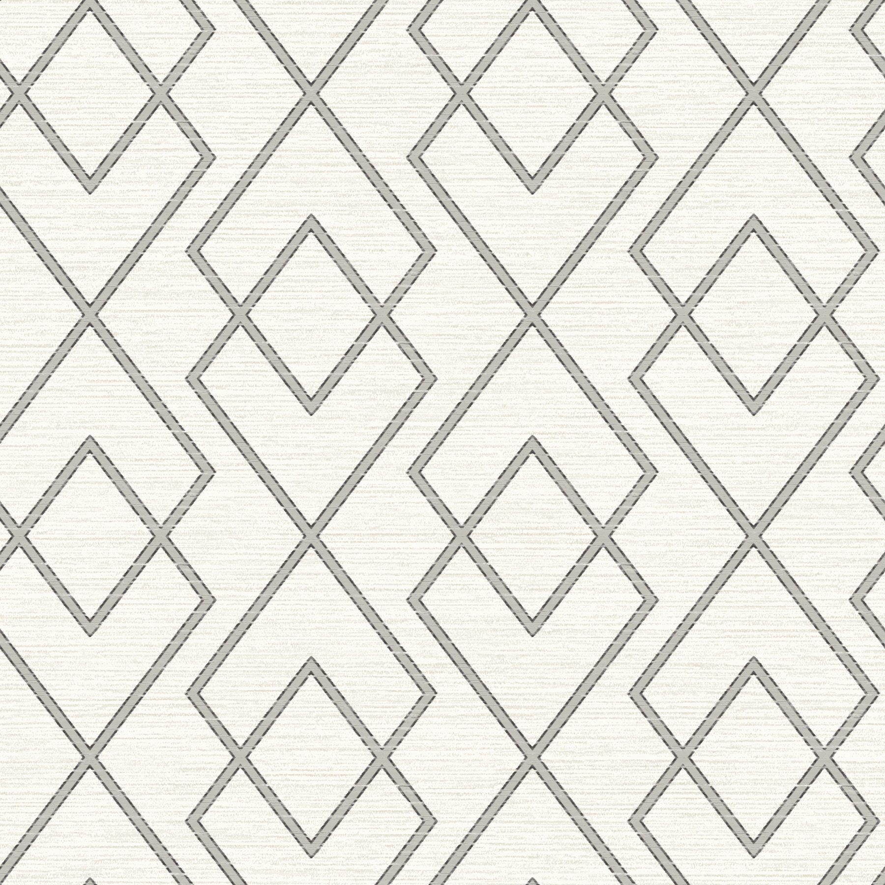 Chesapeake 3123-12425 Homestead 56.4-Sq. Feet Grey Paper Geometric Prepasted Water Activated Paste Wallpaper