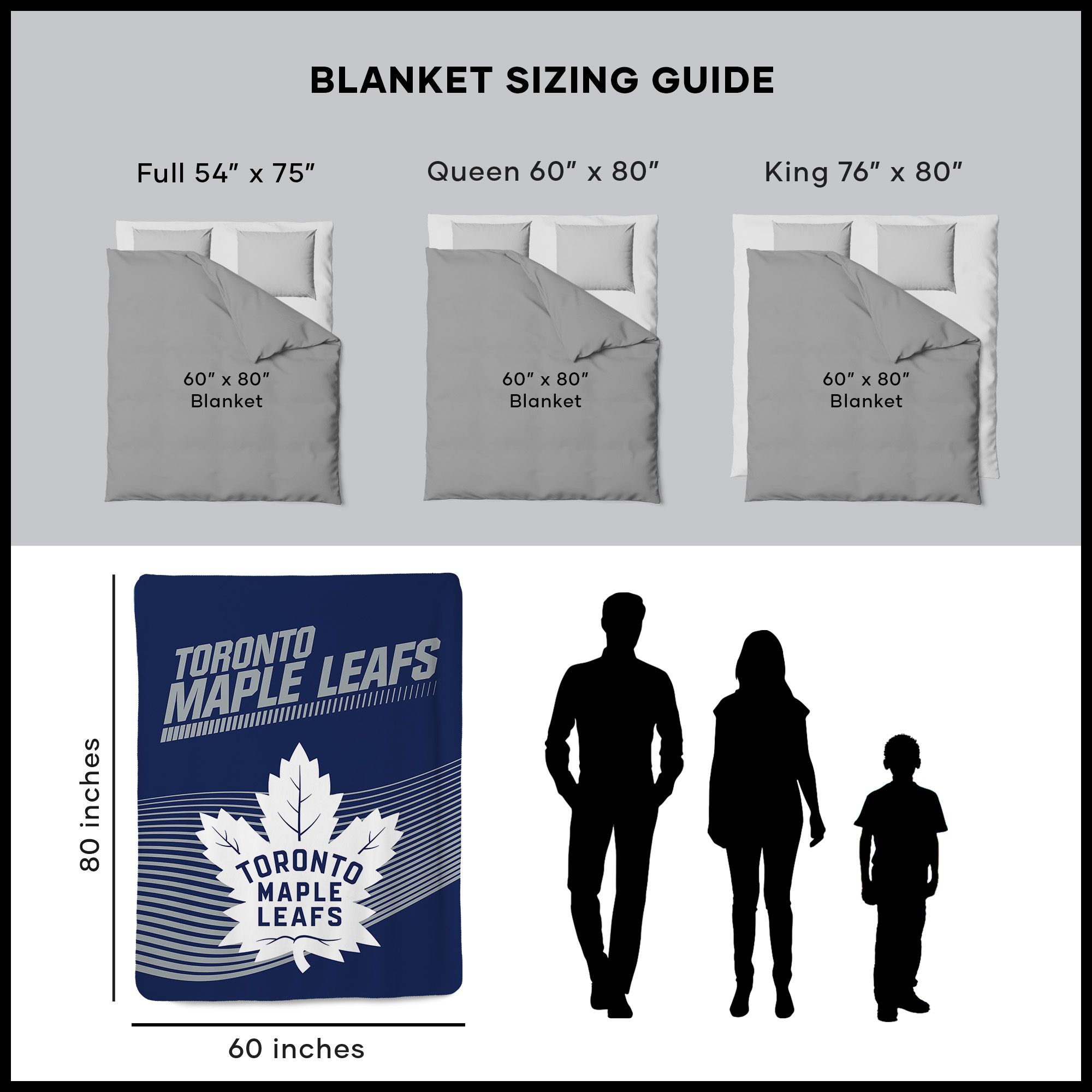 Sweet Home Collection LOW-NHL-80B-MAPLE Blankets-And-Throws - View #3