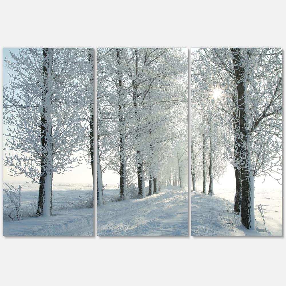 Designart PT14831-3P 28-Inches H x 36-Inches W Landscape Canvas Print