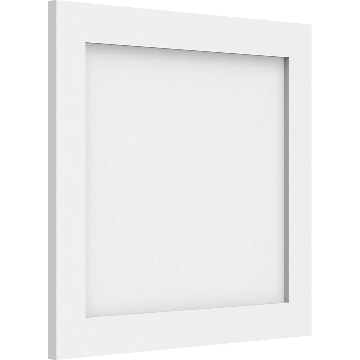 Ekena Millwork WALP20X18X062CNL 20-in x 18-in Smooth Paintable/Stainable White PVC Fretwork Wall Panel (