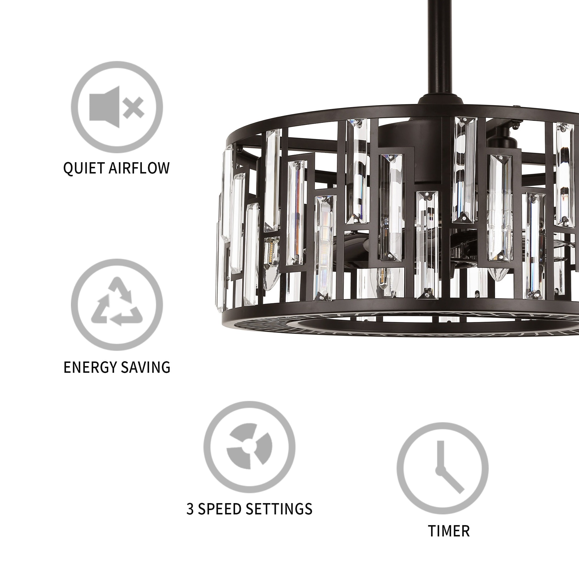 GETLEDEL CF-3502BN Ceiling-Fans - View #4