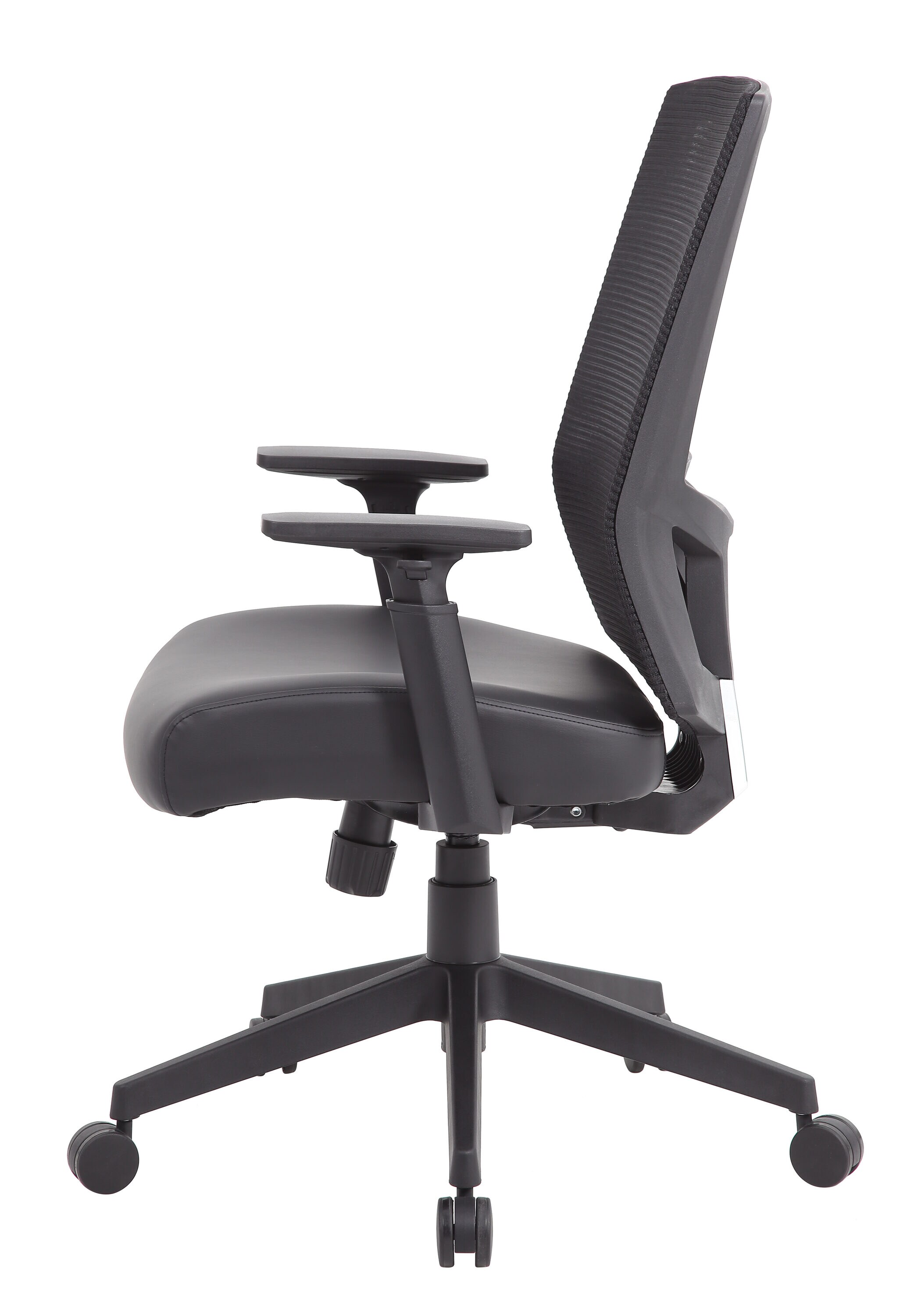 Black High Back Mesh and Vinyl Adjustable Task Chair