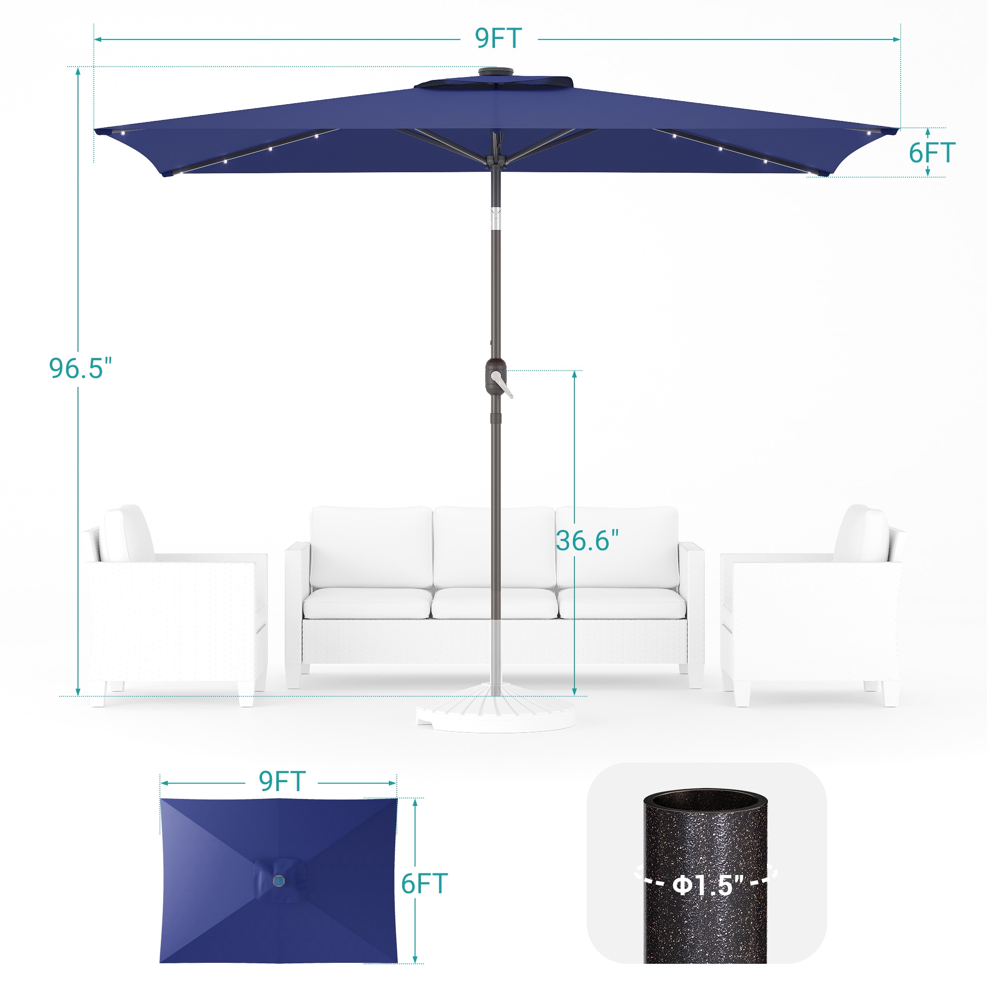 ACEGOSES LW-310NY-LED Umbrellas-2 - View #2