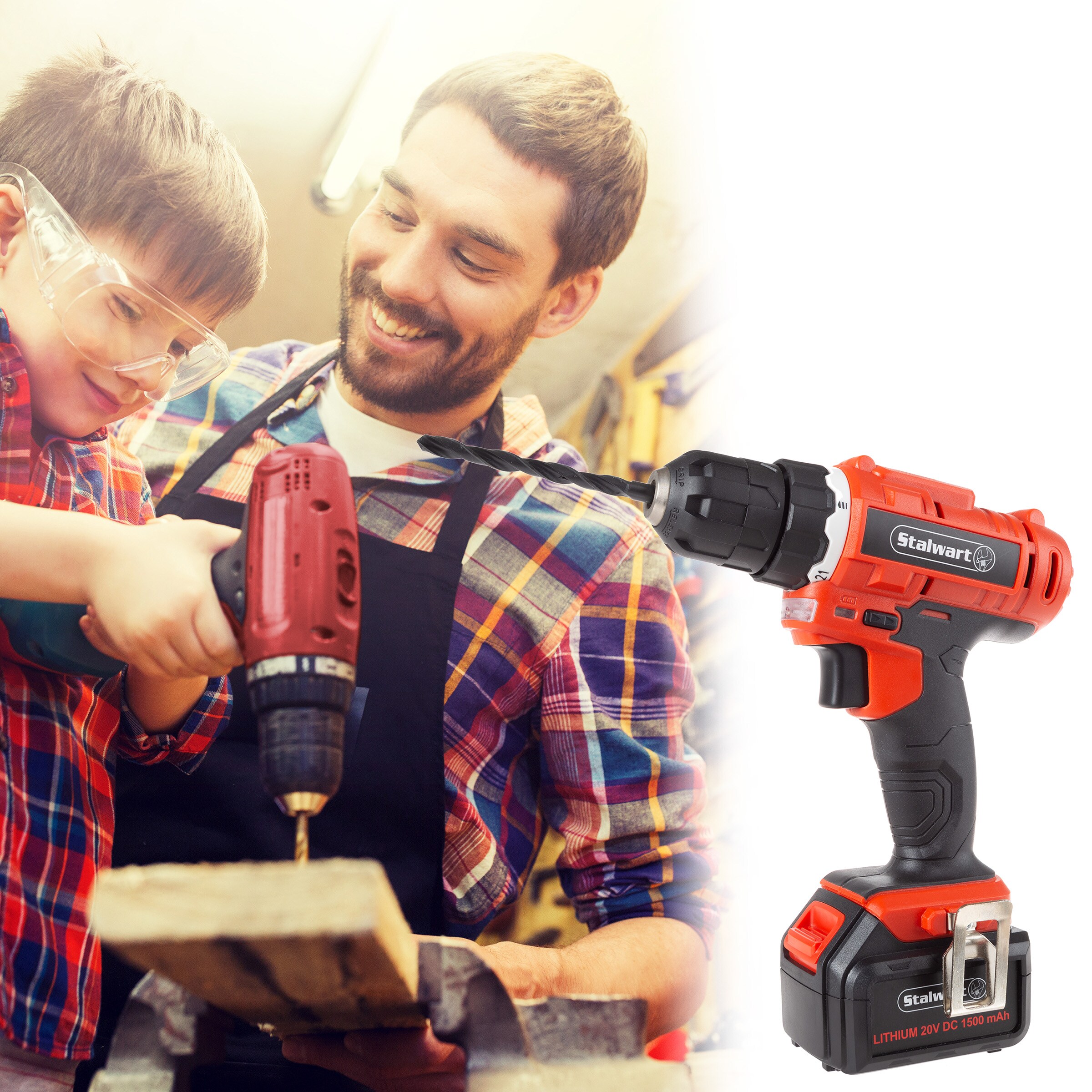 AVID POWER 20V MAX Lithium Lon Cordless Drill Set, Power Drill Kit With  Battery And Charger, 3/8-Inch Keyless Chuck, Variable Speed, 16 Position  And