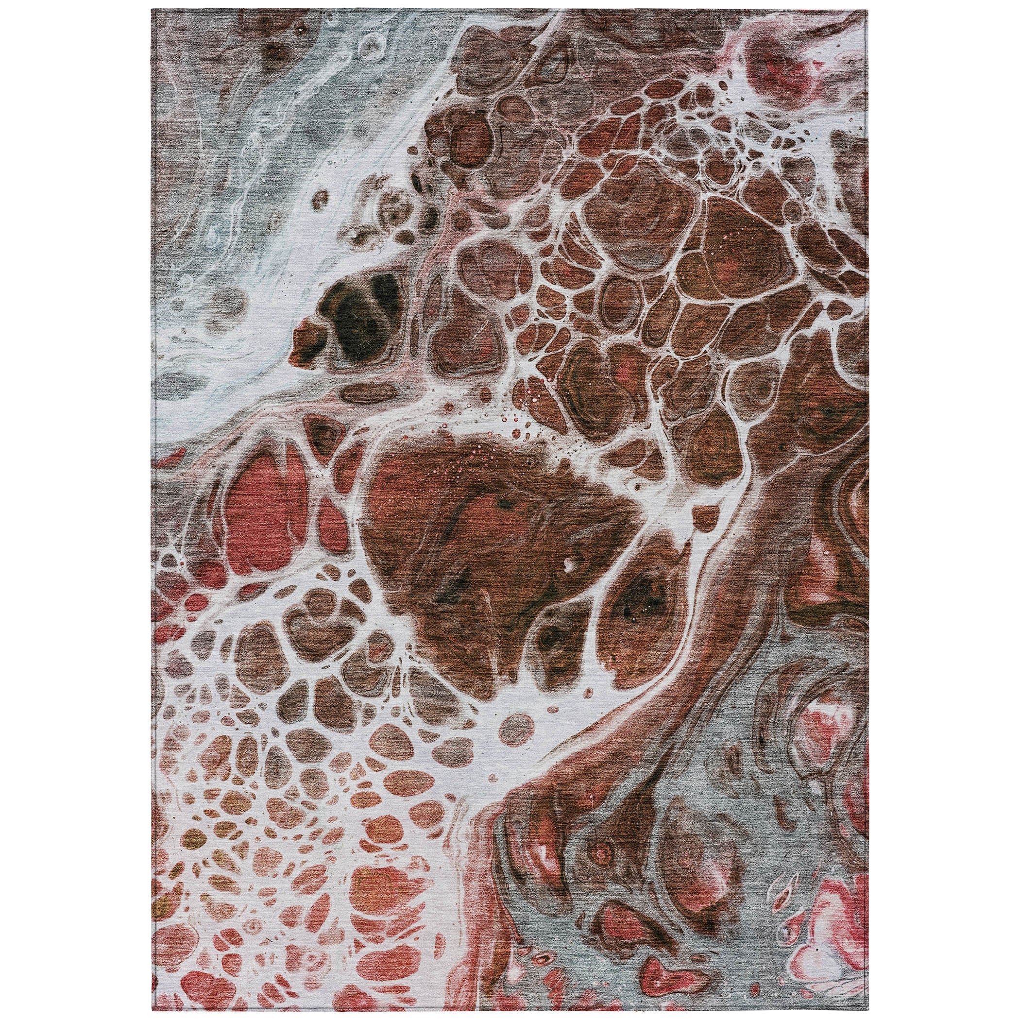 Addison Rugs ACN682PK9X12 Chantille ACN682PK 9 x 12 (ft) Polyester Paprika Rectangular Indoor/Outdoor Geometric Machine washable Area rug