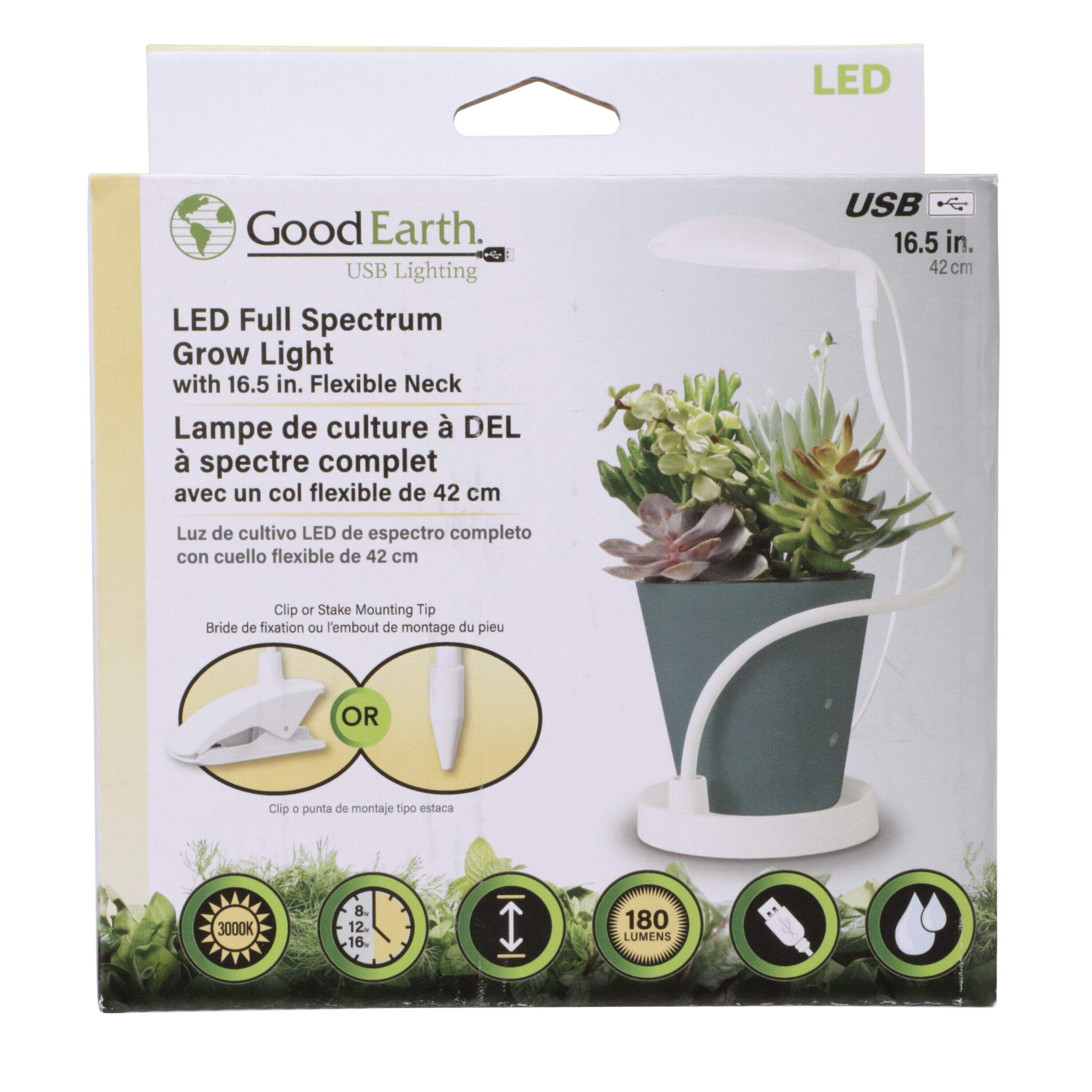 New Packing) Pot Clip LED Grow Light (US ONLY), SANSI Lighting