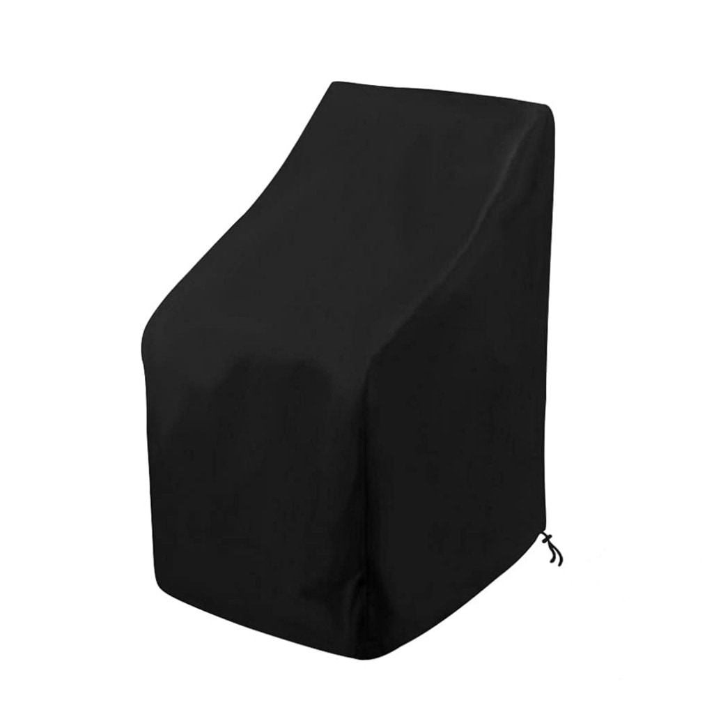 Gasadar - Black Polyester Patio Furniture Cover For Dining chair