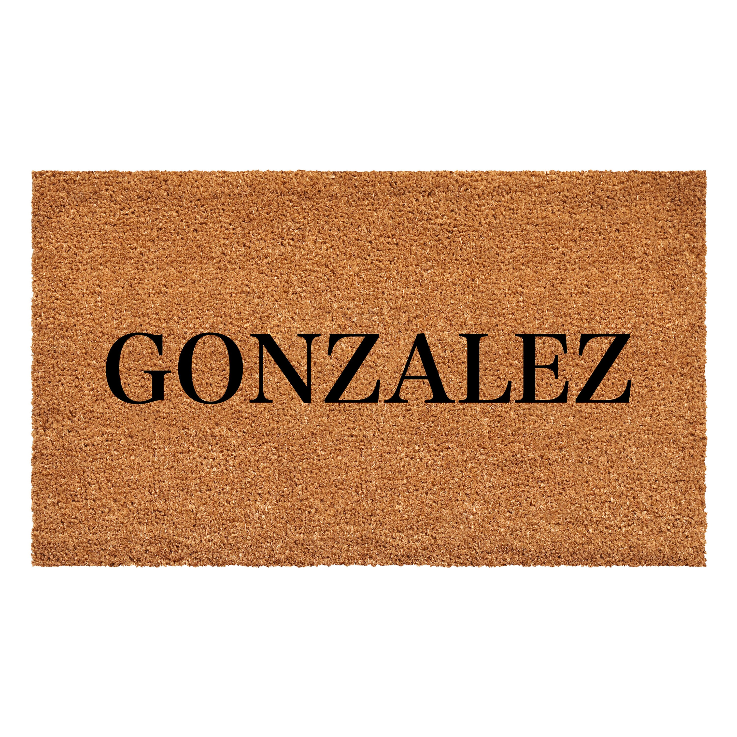 Callowaymills 111303048 Natural, Black Coir/Vinyl Rectangular Indoor or outdoor Decorative Door mat