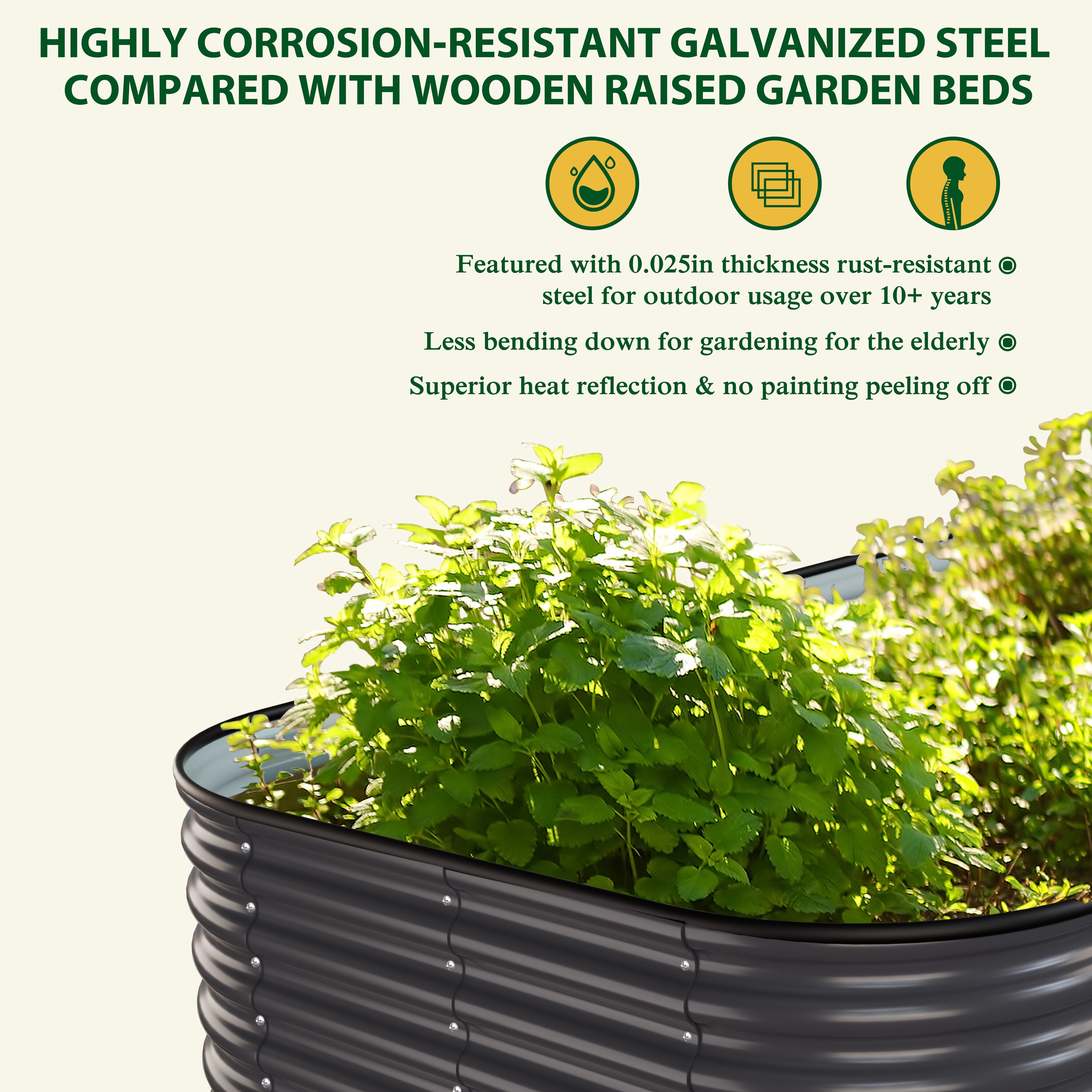 VEIKOUS PG0102-84-01GY Raised-Garden-Beds - View #5